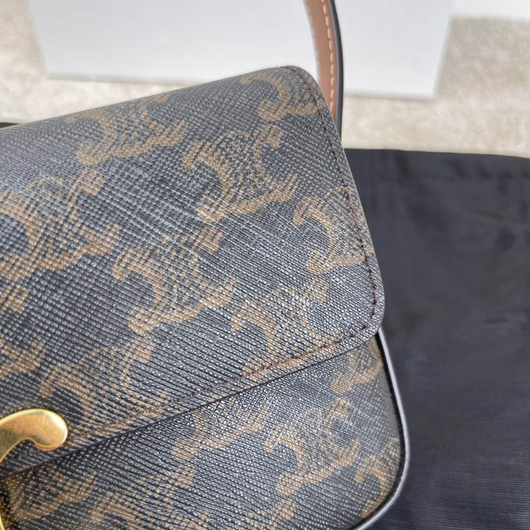 TRIOME White Floral Leather Shoulder Bag - Image 3