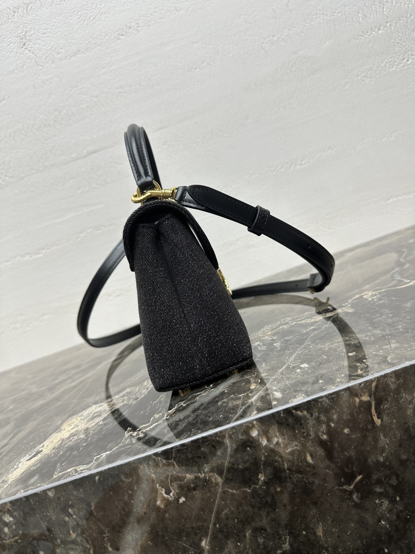 TEEN NINO Denim Crossbody Bag with Leather Trim - Image 3