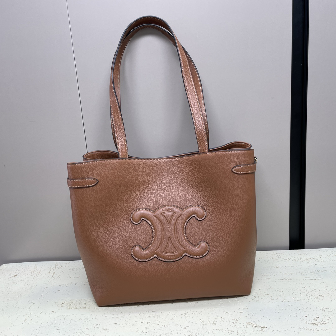Cabas Anaïs Grainy Leather Handbag - Image 3