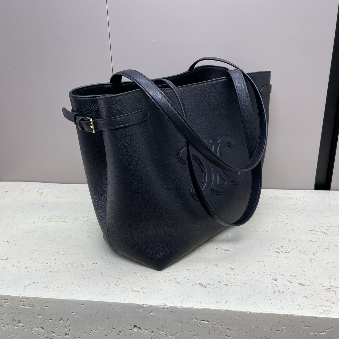 Cabas Anais Grained Leather Handbag - Image 3
