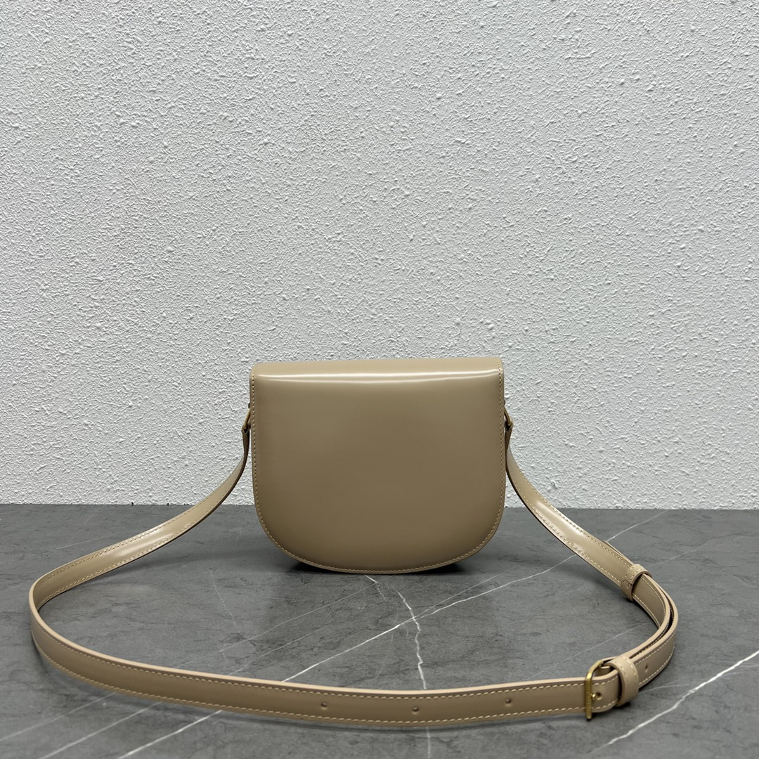 CE Saddle Crossbody Bag in Milk Tea - Image 3