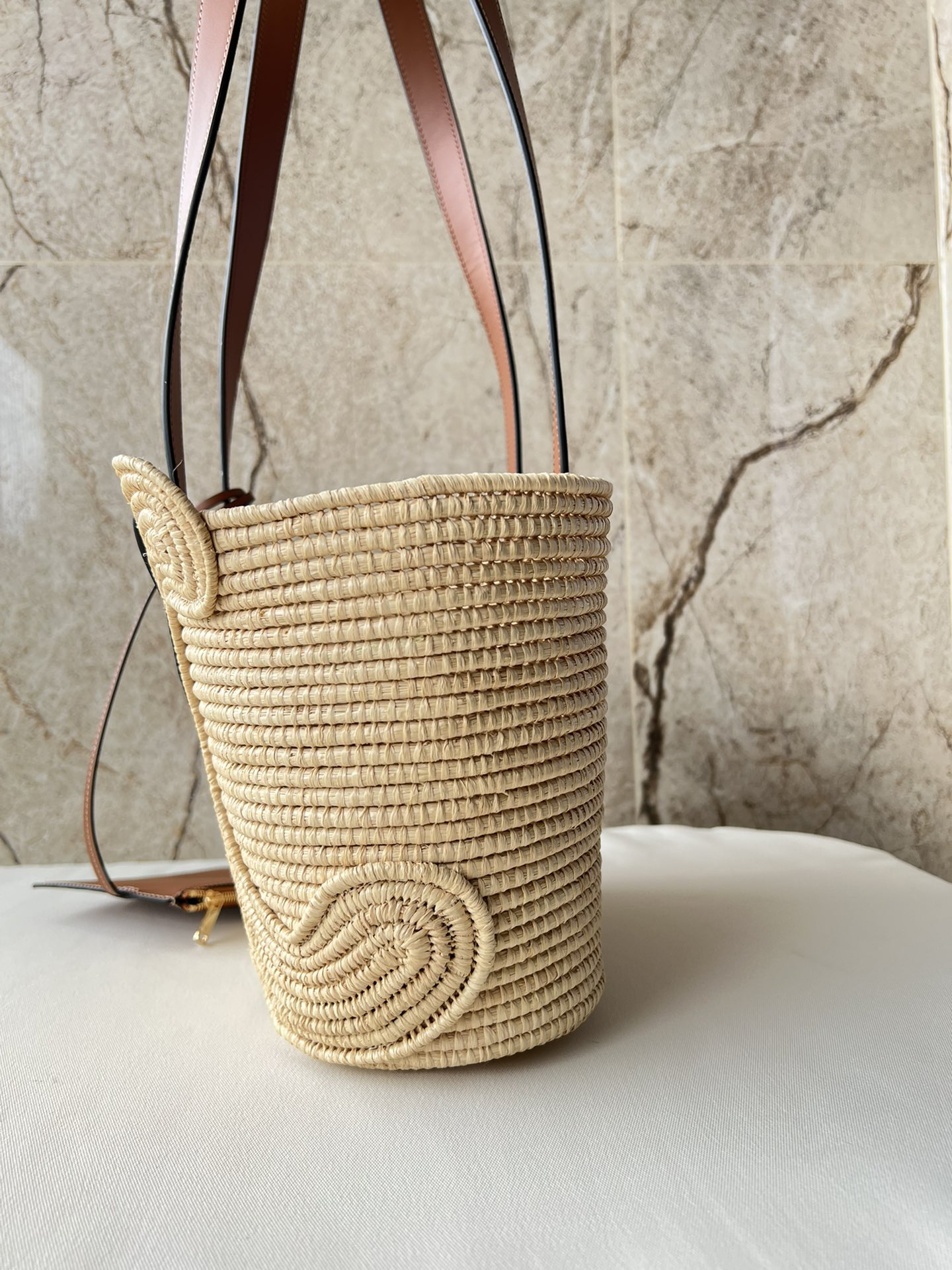 CELINE Medium Woven Triomphe Tote Bag - Image 3