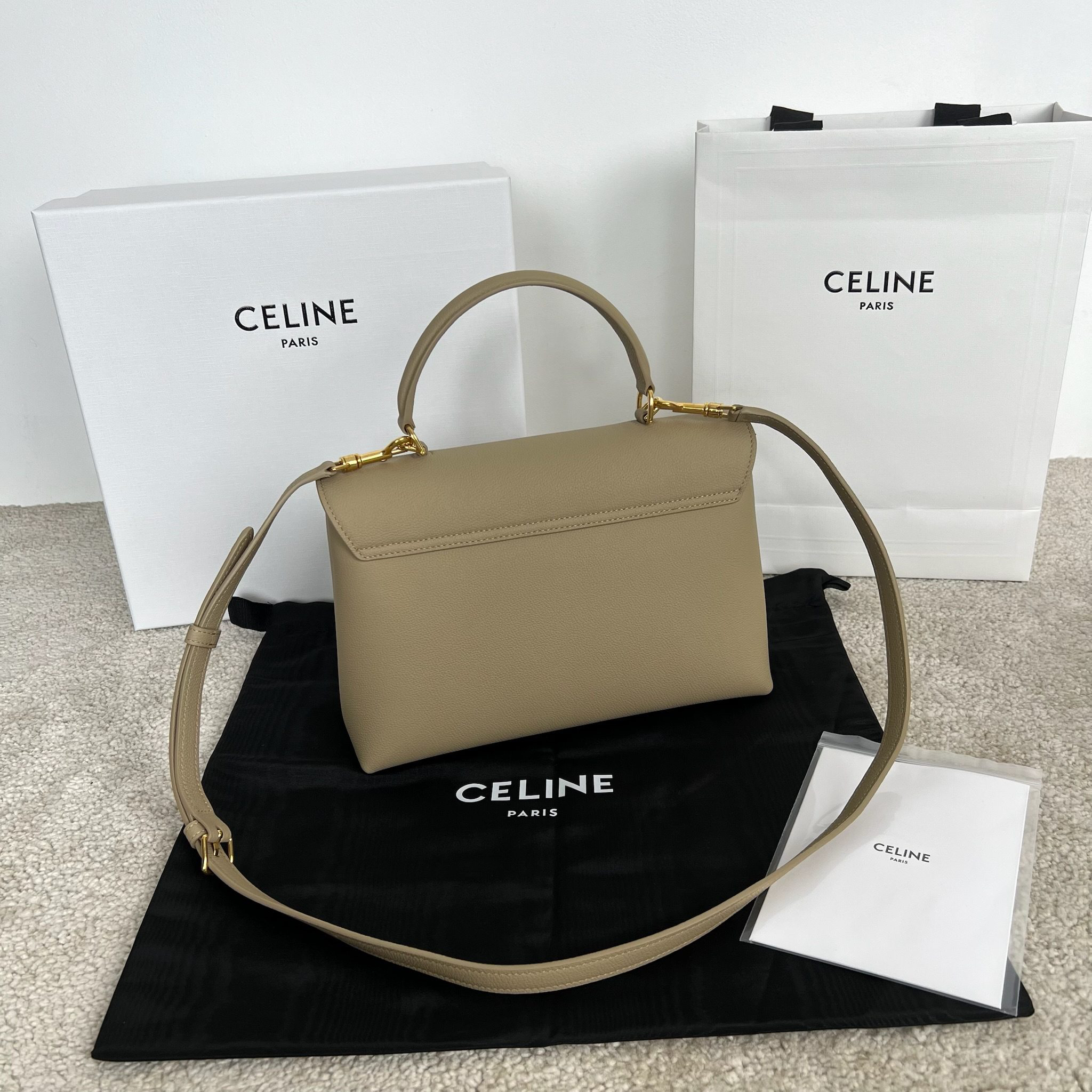 Celine Nino Medium Soft Leather Handbag - Image 3