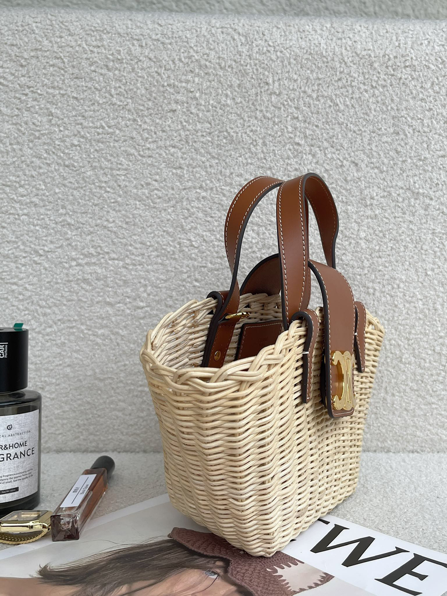 TEEN COUFFIN Plant-Based Material and Natural Cowhide Leather Handbag - Image 3
