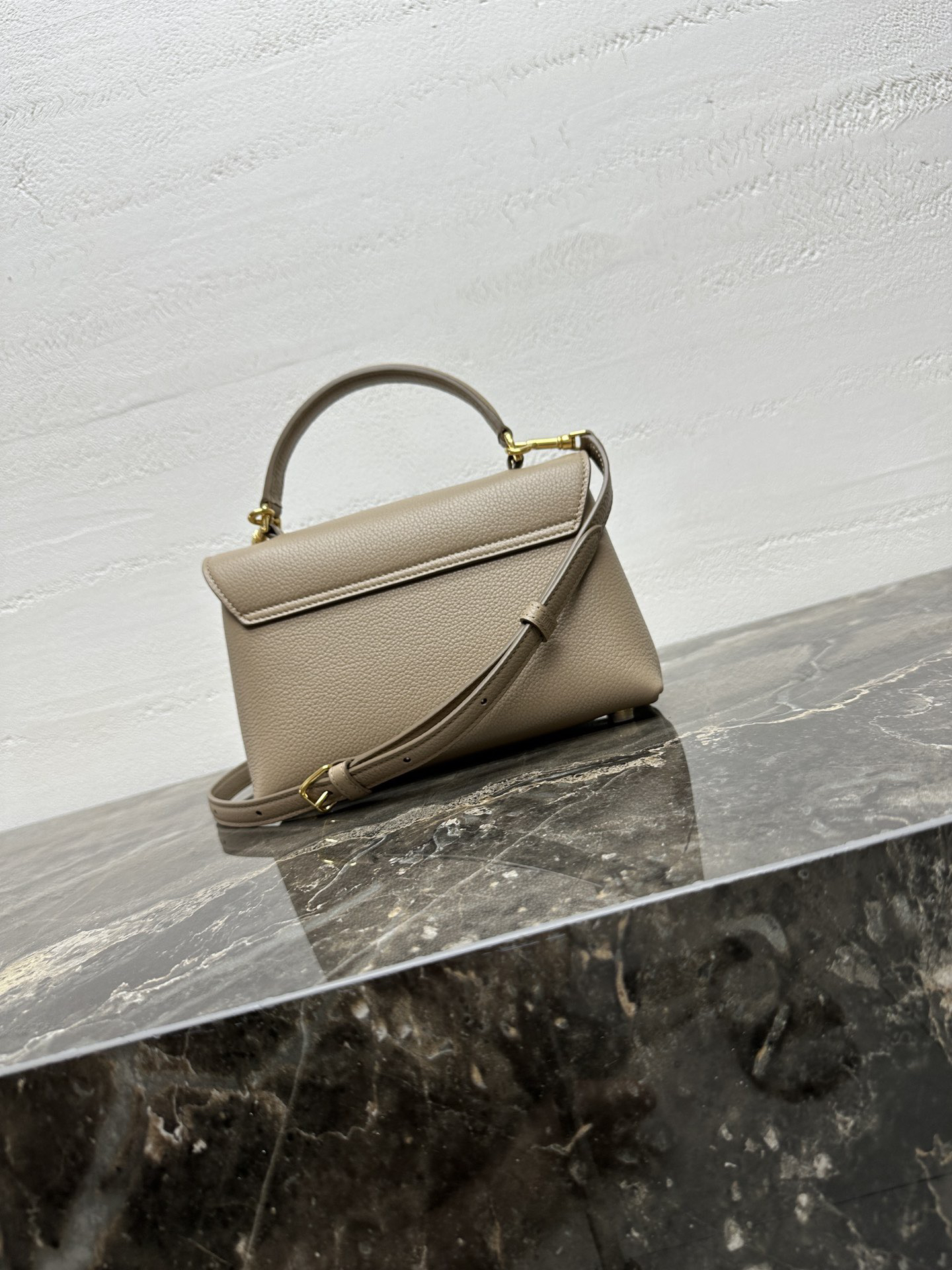 TEEN NINO Textured Glossy Leather Crossbody Handbag - Image 3