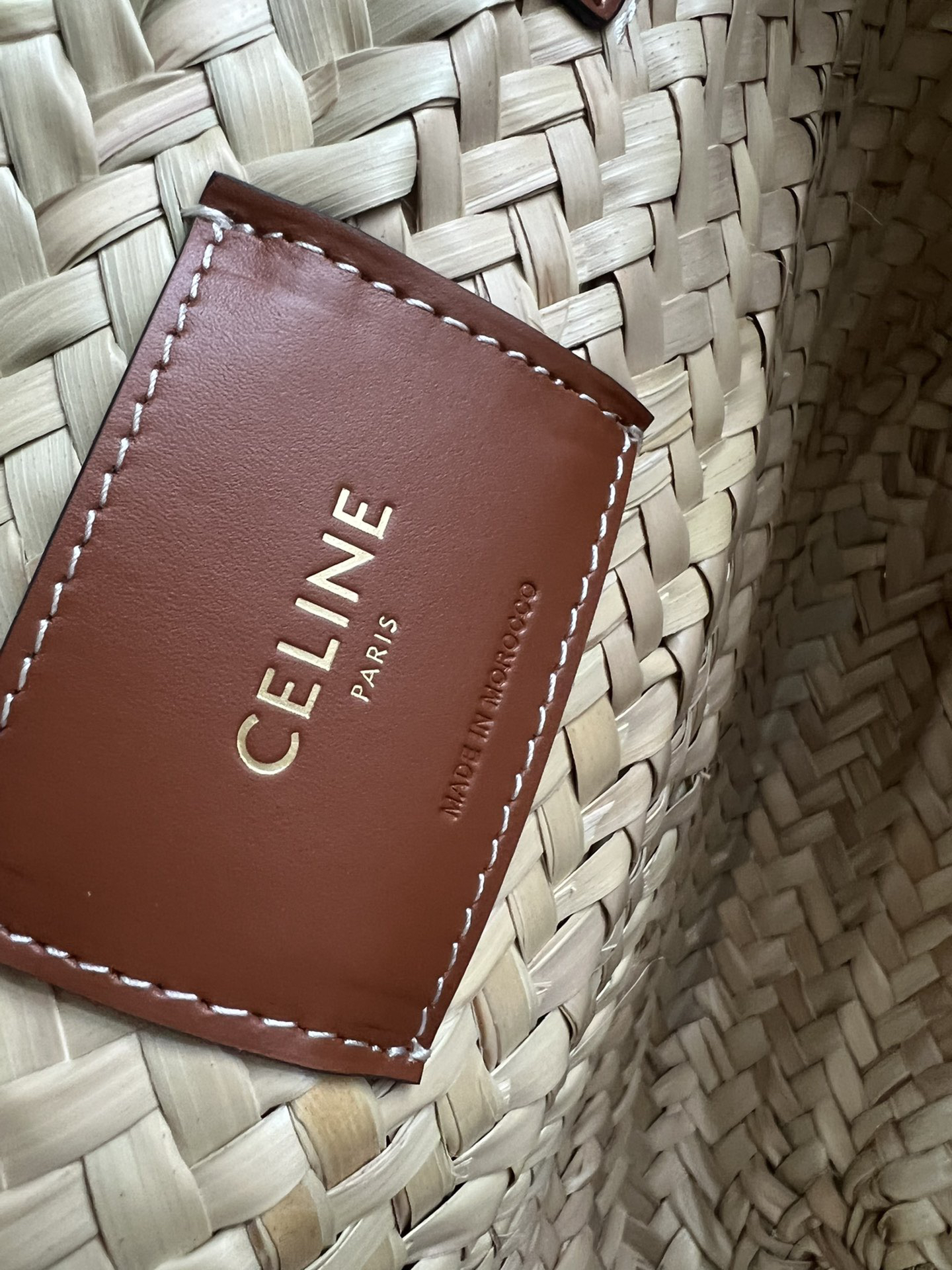 Celine Classic Woven Basket Tote Bag - Image 4