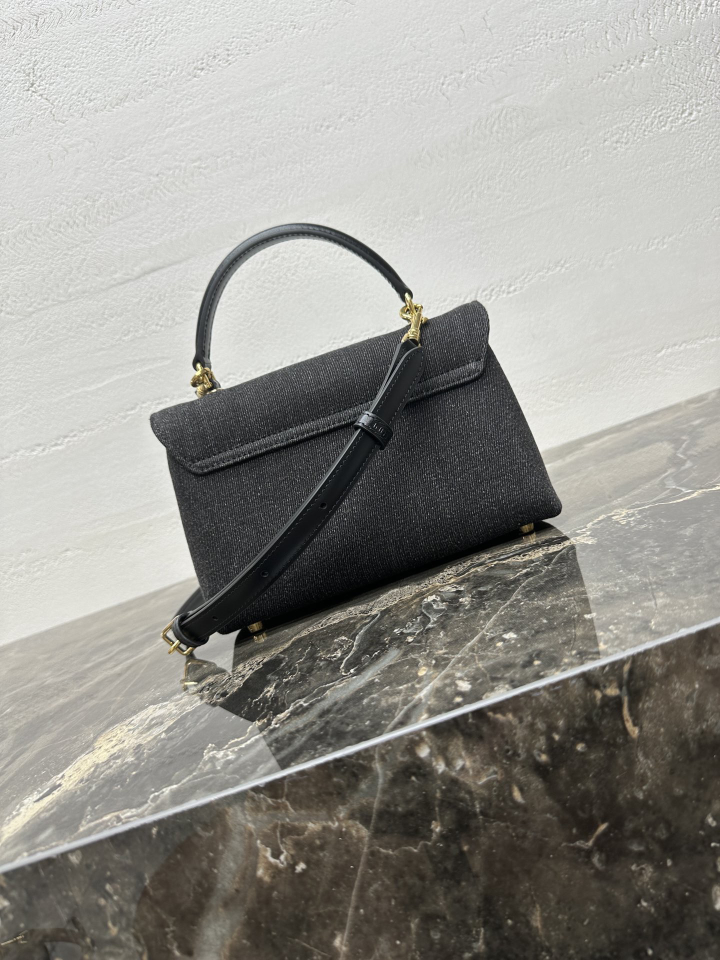 TEEN NINO Denim and Leather Crossbody Bag - Image 4