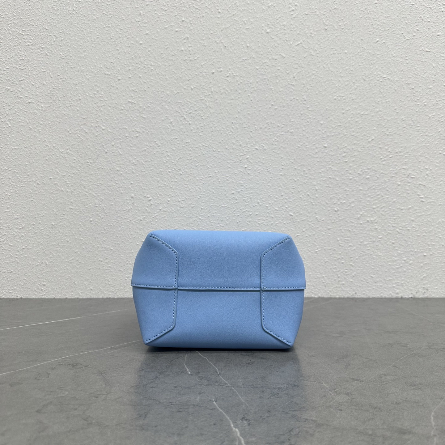 Blue Leather Hobo Shoulder Bag - Image 4