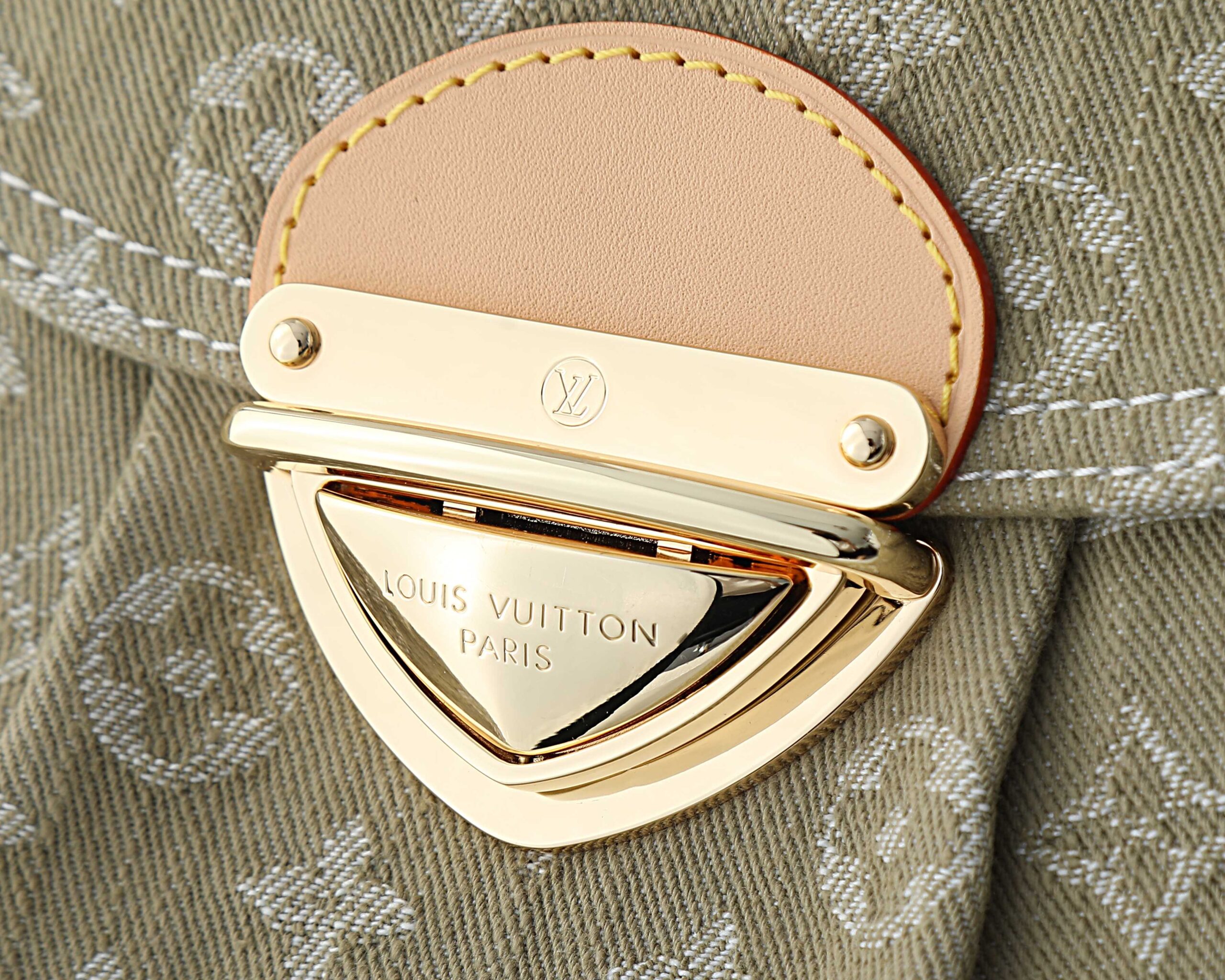 Sunset Handbag in Khaki Denim - Image 4