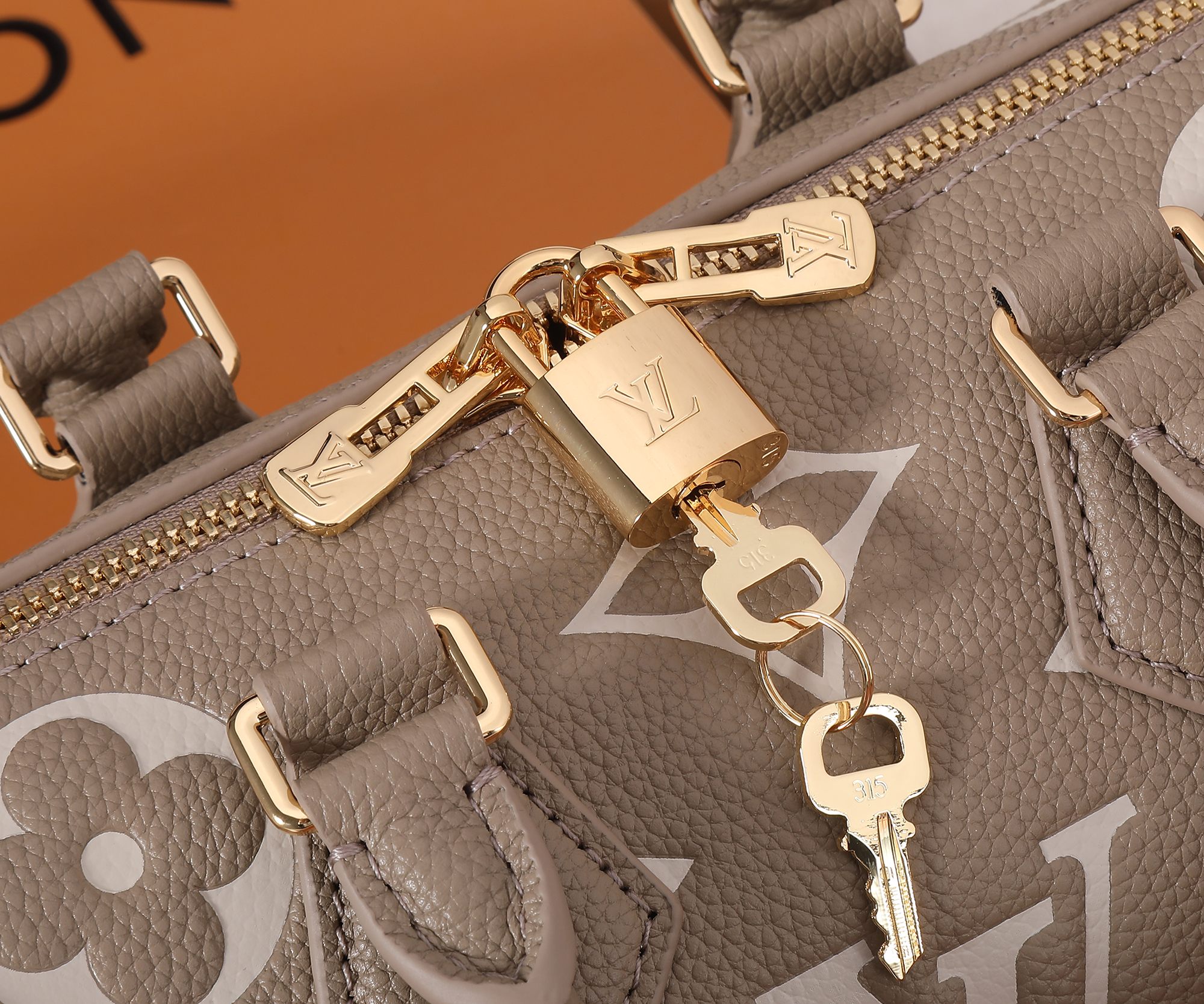 Louis Vuitton Speedy Bandoulière 20 Monogram Empreinte Leather Bag - Image 4