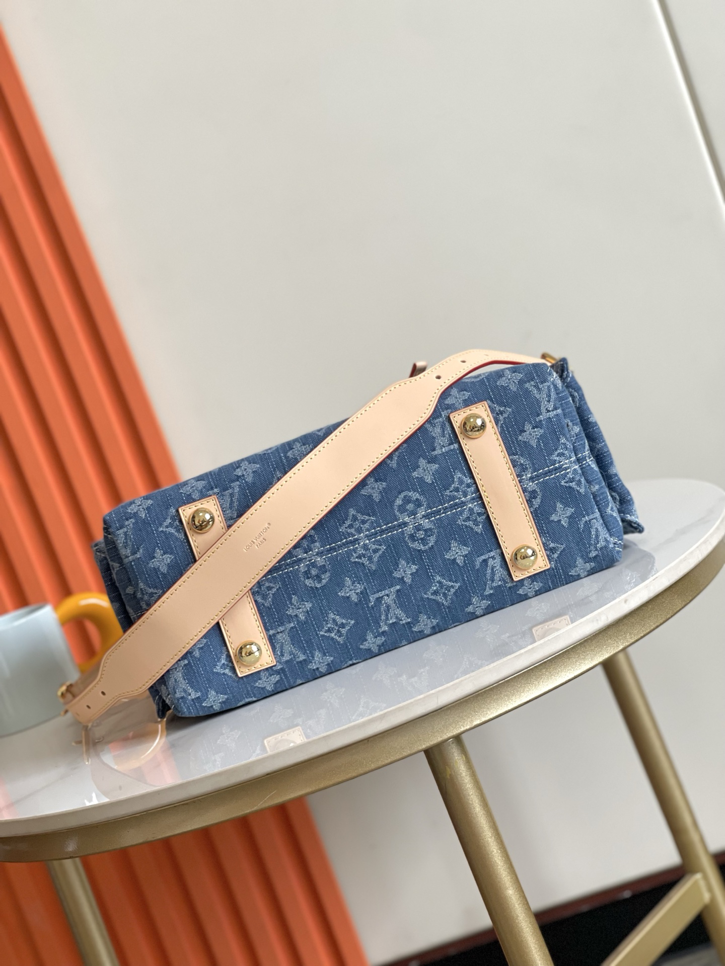 Louis Vuitton Denim Carryall Cargo Small Handbag - Image 4