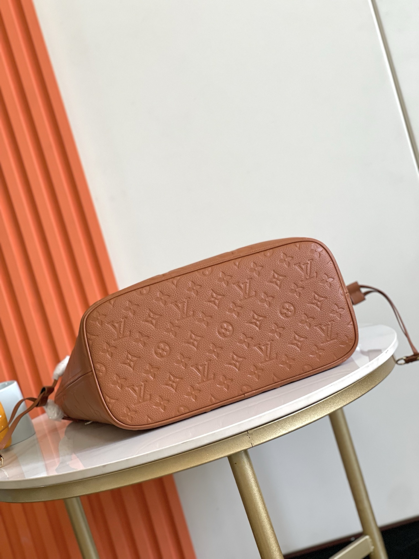 Louis Vuitton Neverfull MM Monogram Empreinte Leather Tote Bag - Image 4