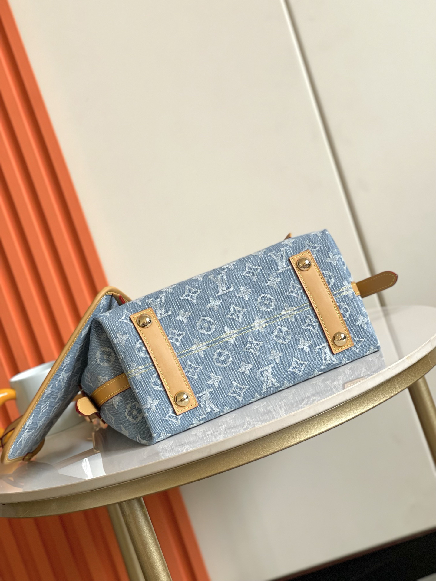 Louis Vuitton Carryall Small Bag in Monogram Denim - Image 4