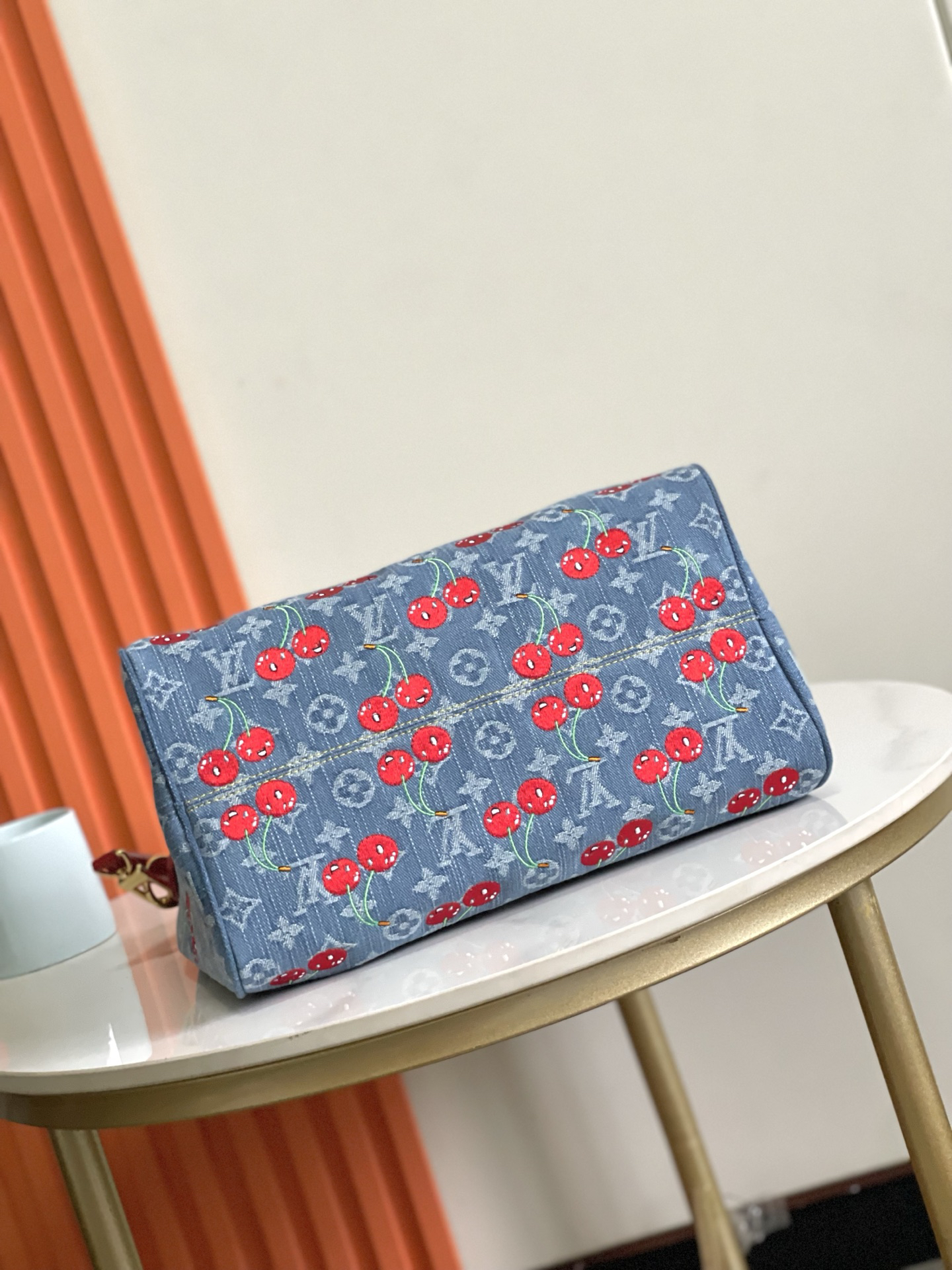 Louis Vuitton Speedy Soft 30 Monogram Denim Handbag - Image 4