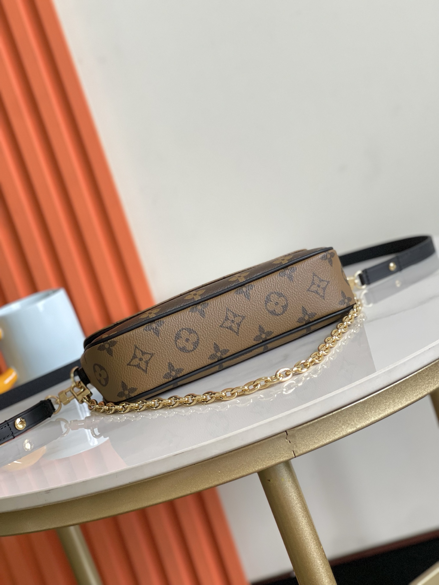 Louis Vuitton Wallet On Chain Ivy Crossbody Bag in Monogram Reverse Canvas - Image 4