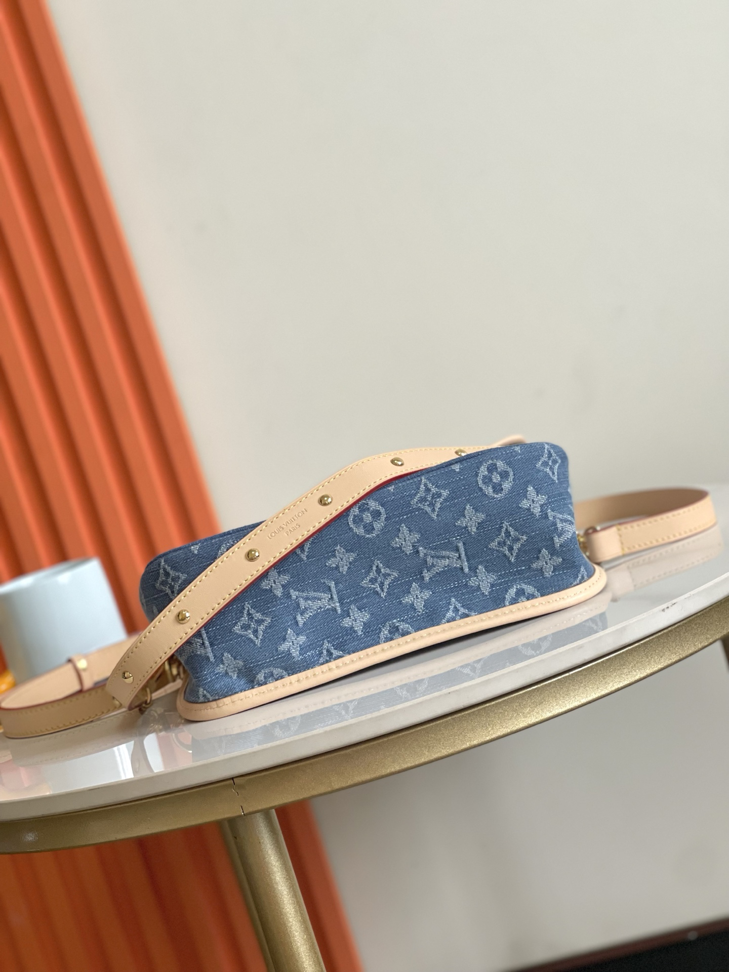Louis Vuitton Diane Denim Canvas Shoulder Bag - Image 4