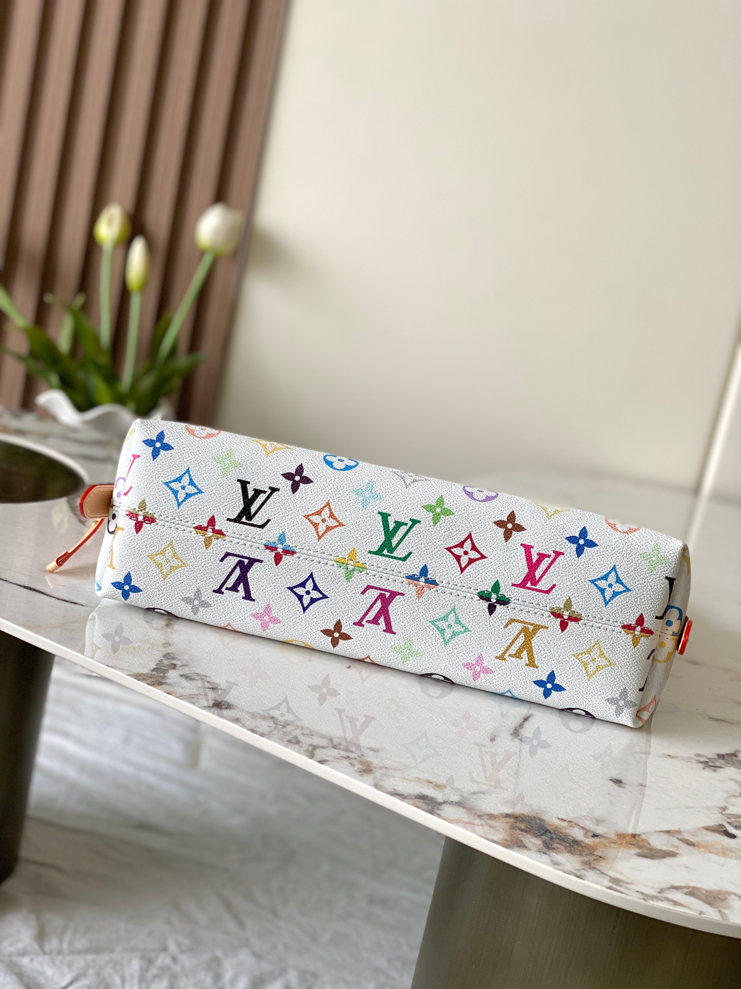 Louis Vuitton x Takashi Murakami Carryall East West Handbag - Image 4