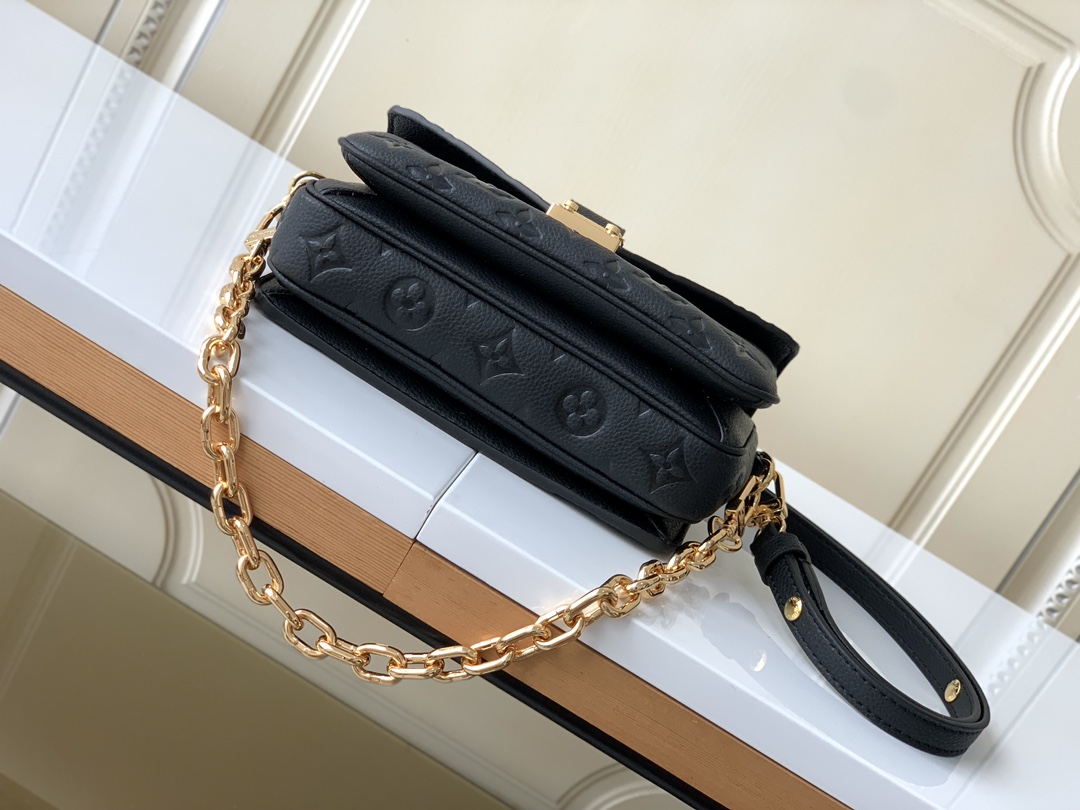 Louis Vuitton Pochette Métis East West Monogram Empreinte Leather Bag - Image 4