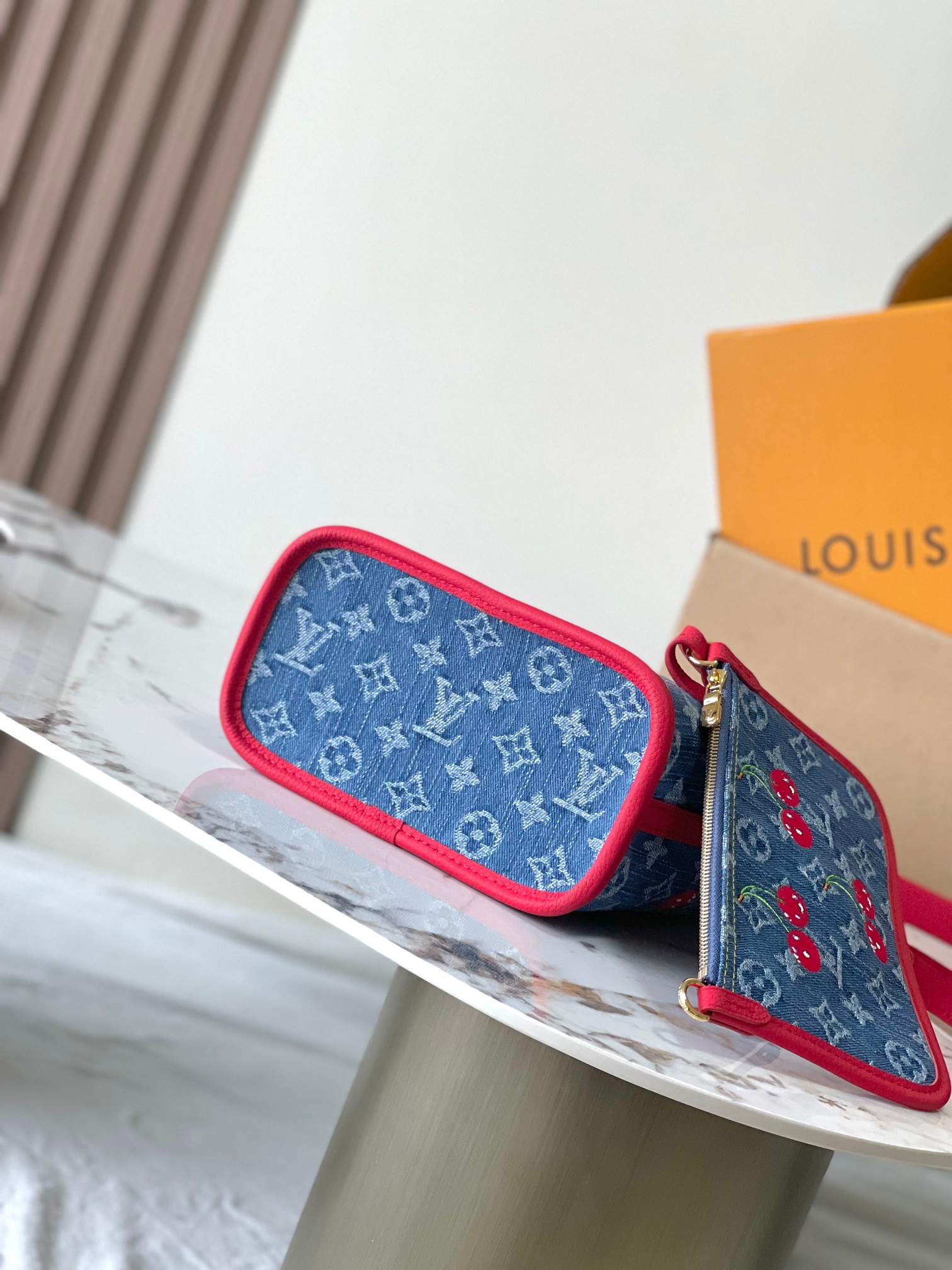 Louis Vuitton x Takashi Murakami Neverfull Inside Out BB Tote Bag - Image 4