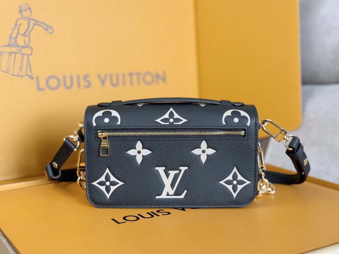 Pochette Metis East West Crossbody Bag in Monogram Empreinte Leather - Image 4