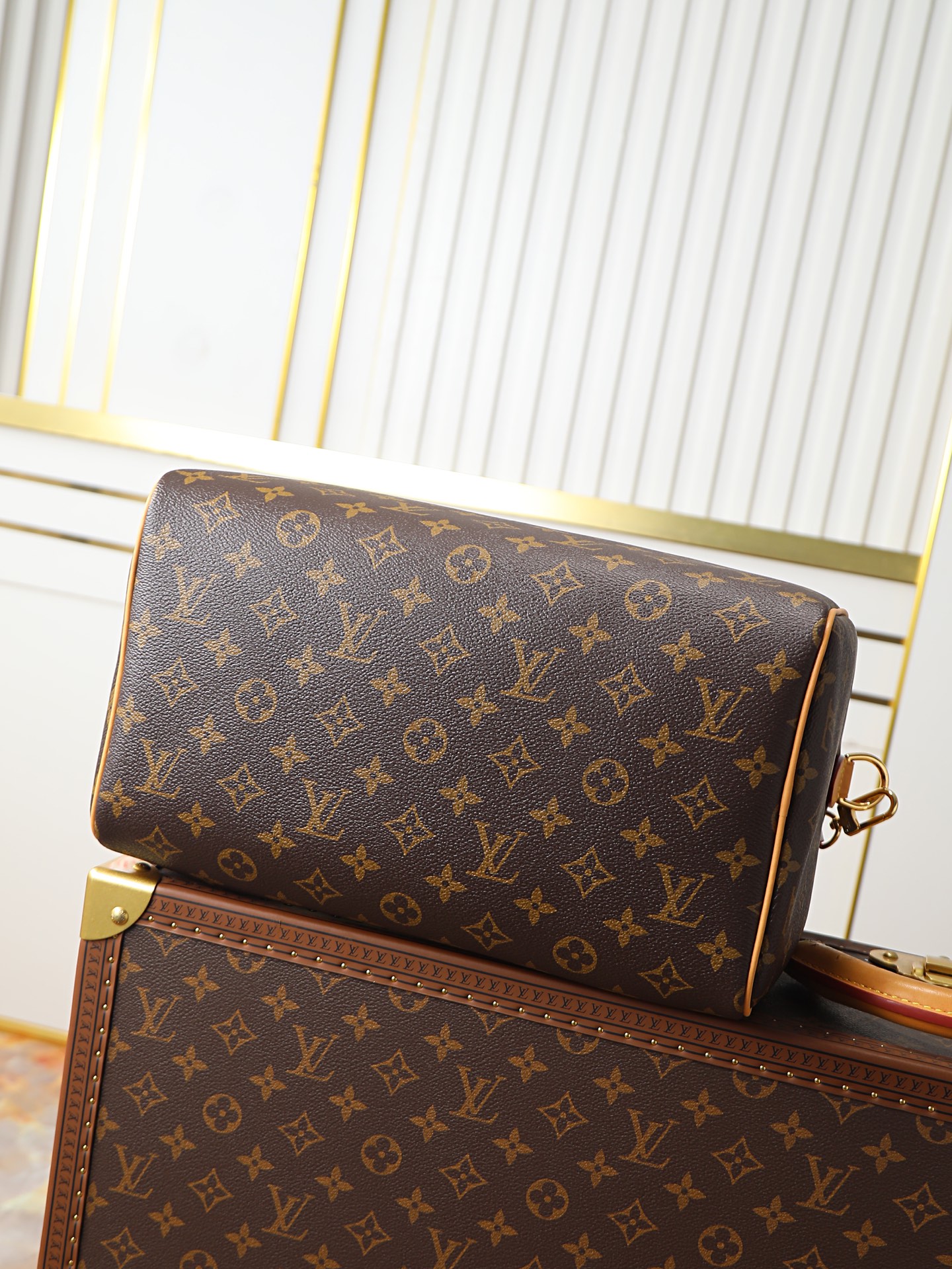 Louis Vuitton Speedy Soft 30 Handbag, Paris À Vélo Series, Model M27512 - Image 4