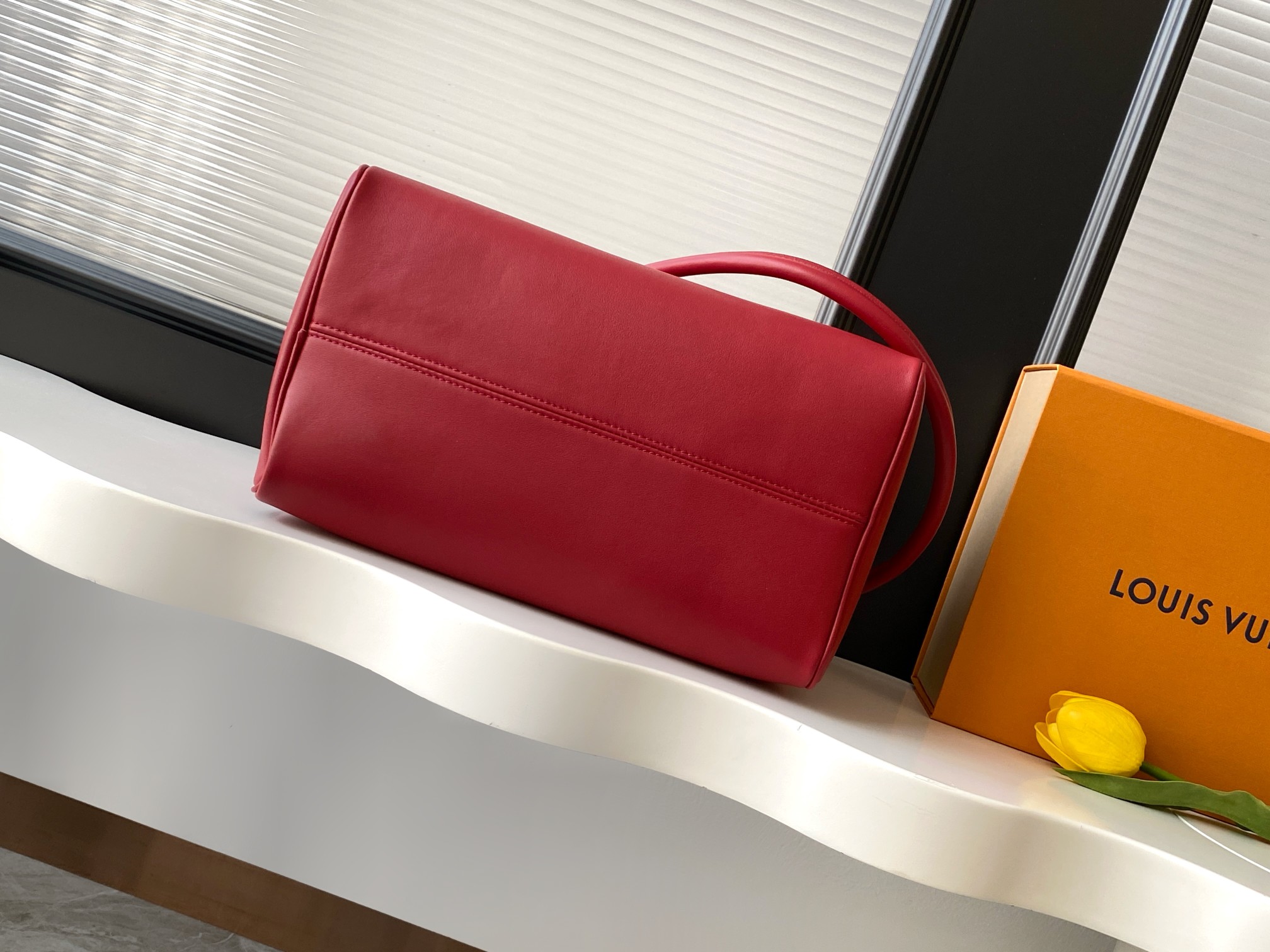 Louis Vuitton Speedy Soft 30 Red Handbag - Image 4