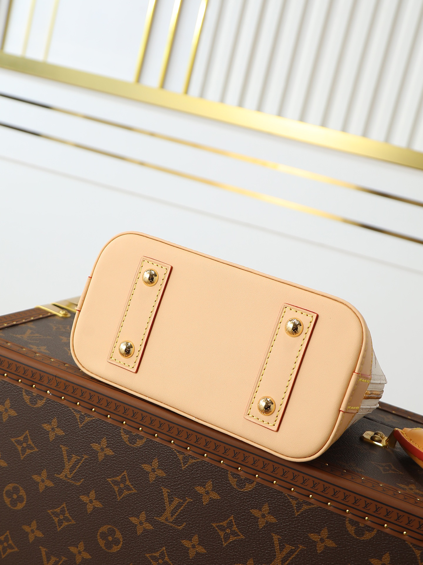 Louis Vuitton Nano Alma Handbag in White Monogram - Image 4