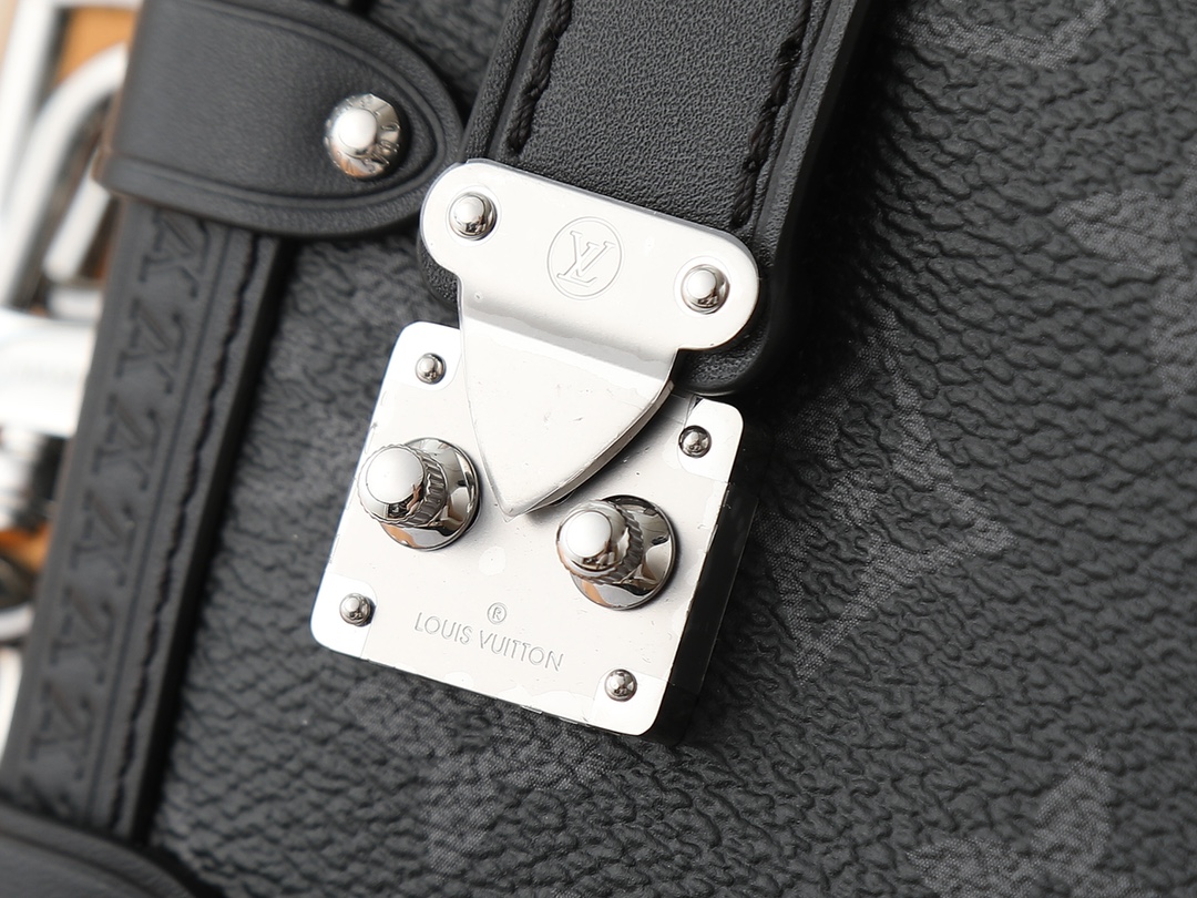 Louis Vuitton Side Trunk East West Monogram Eclipse Crossbody Bag - Image 4