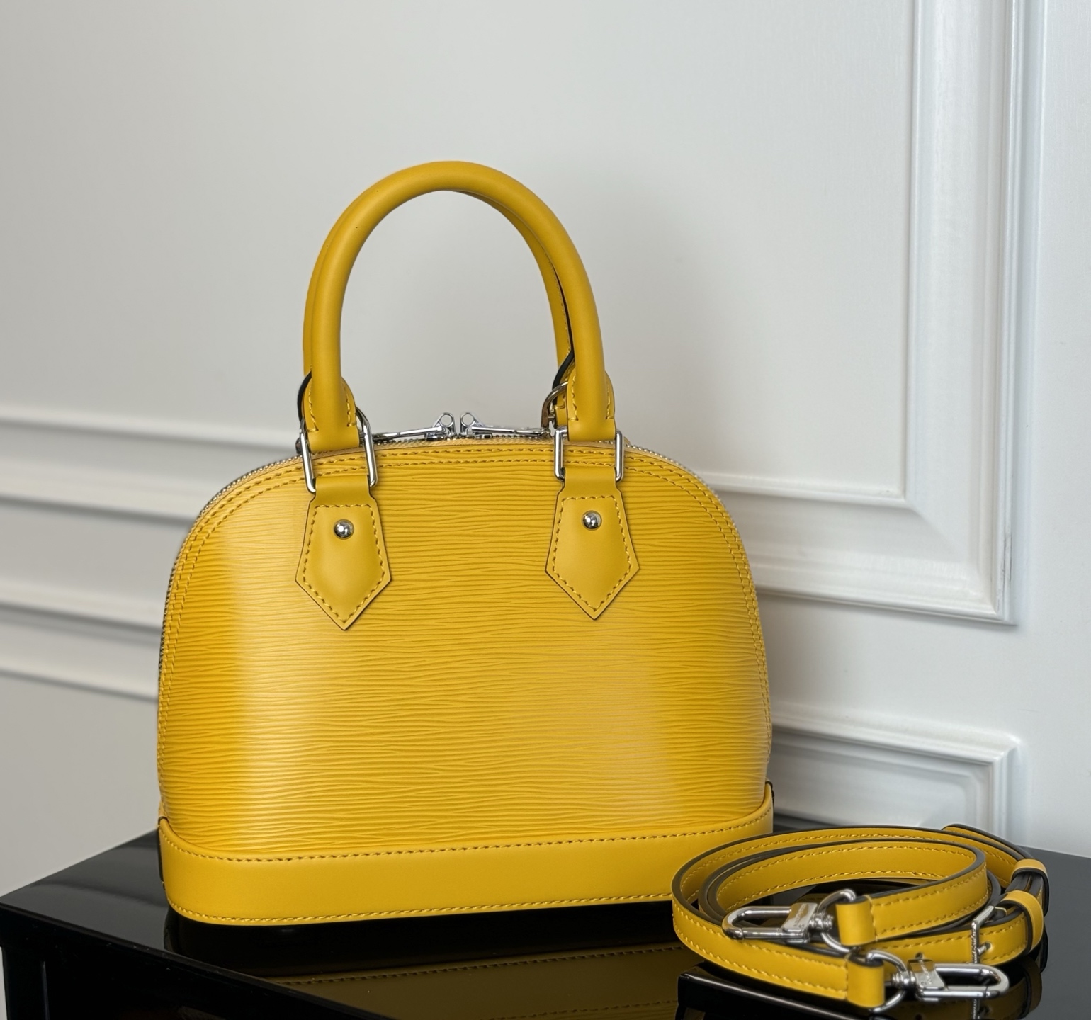 Alma BB Epi Leather Handbag Yellow - Image 4