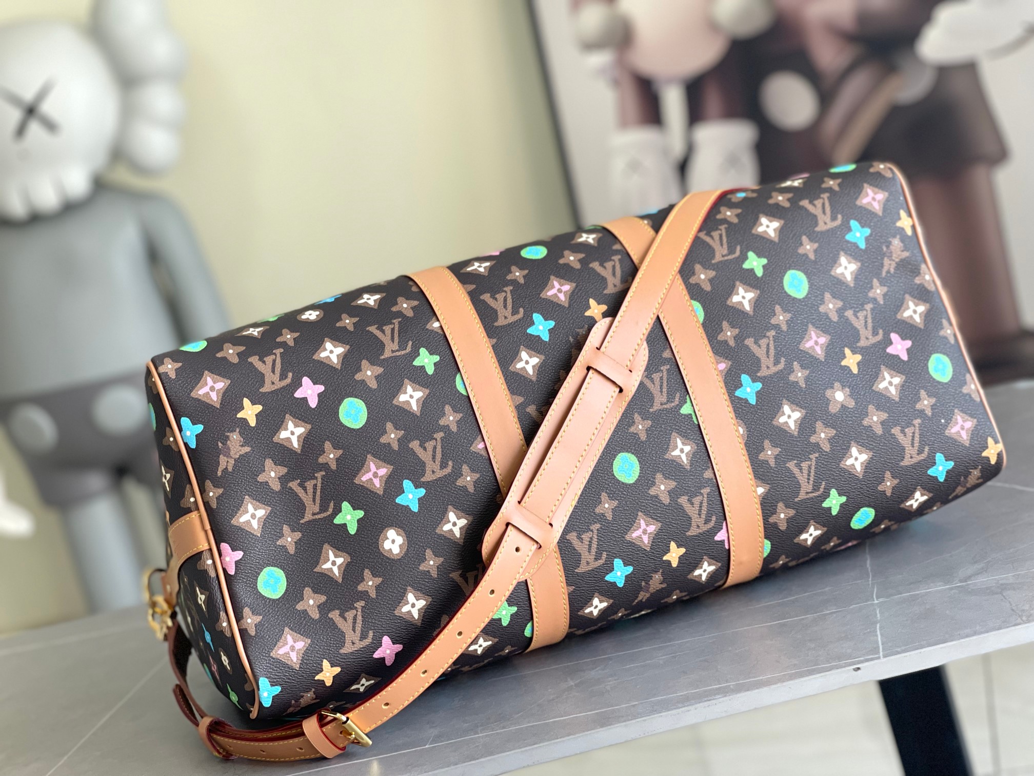 Louis Vuitton Keepall Bandouliere 50 Travel Bag - Image 4