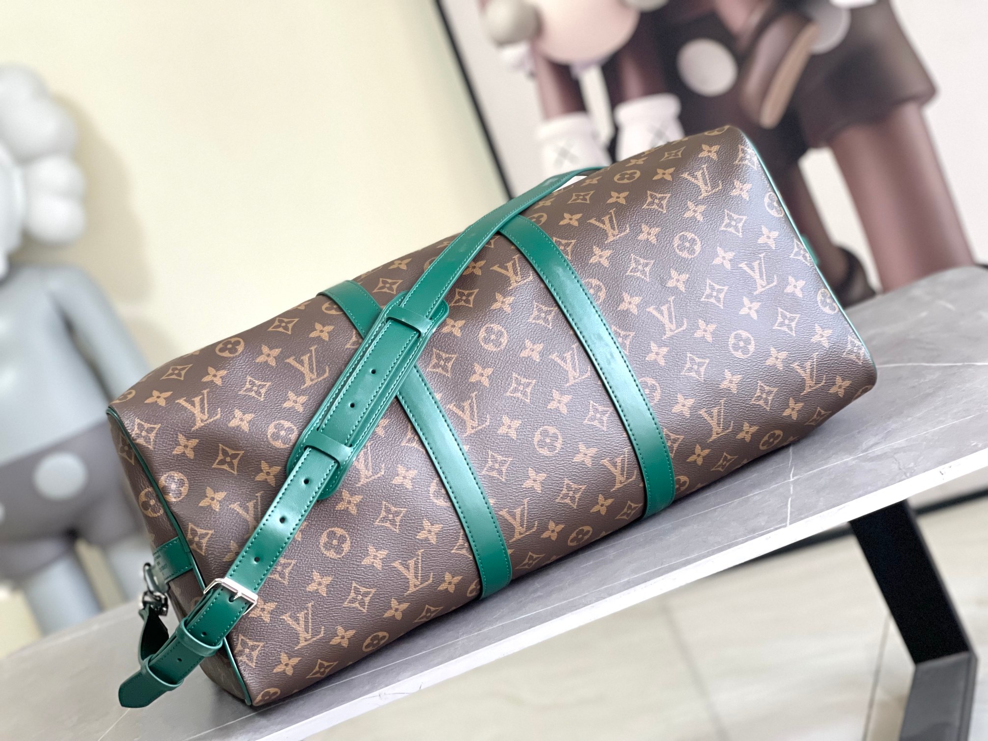 Louis Vuitton Keepall Bandouliere 50 Travel Bag - Image 4