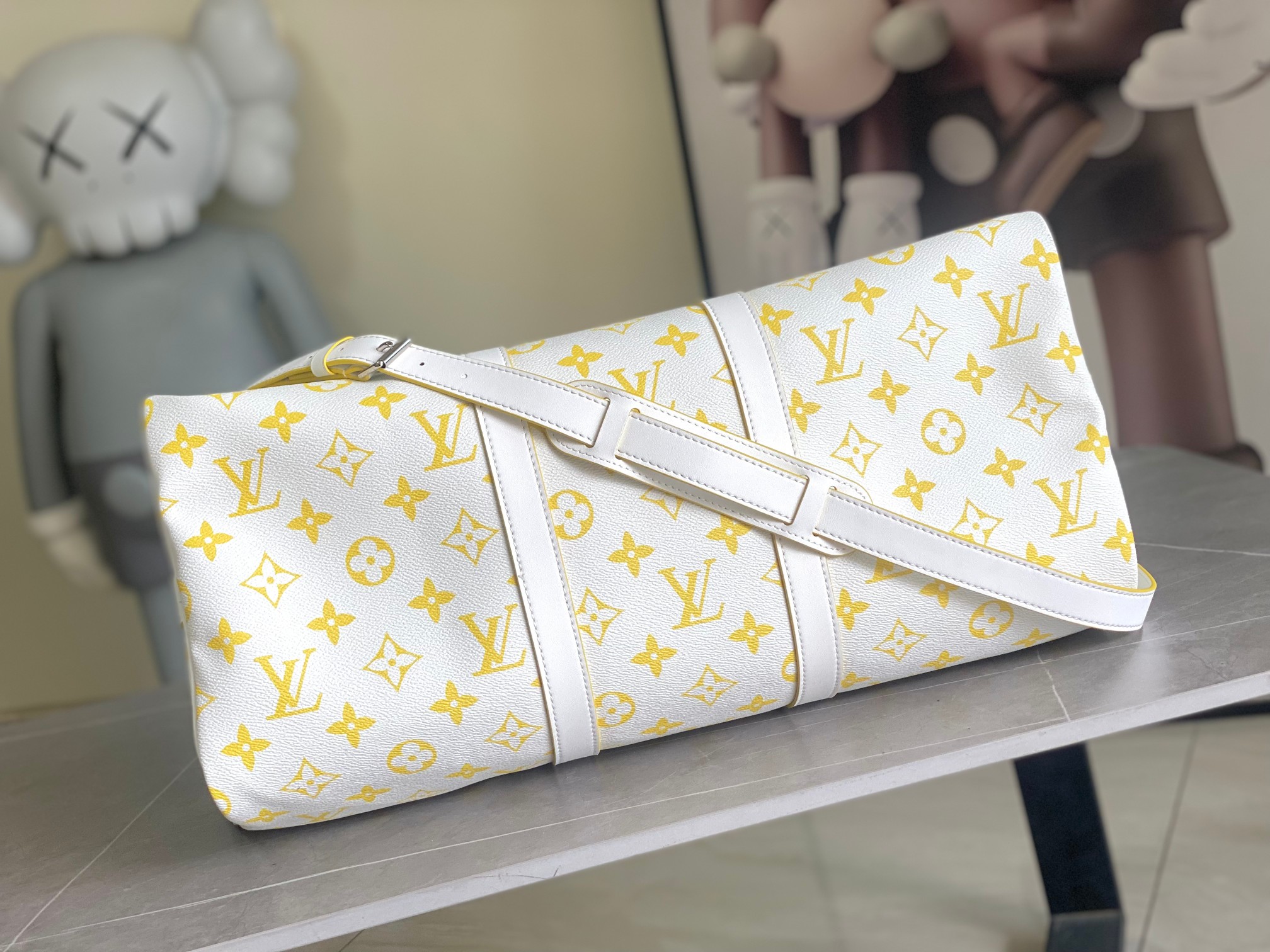 Louis Vuitton Keepall Bandouliere 50 Monogram Bandana Travel Bag - Image 4