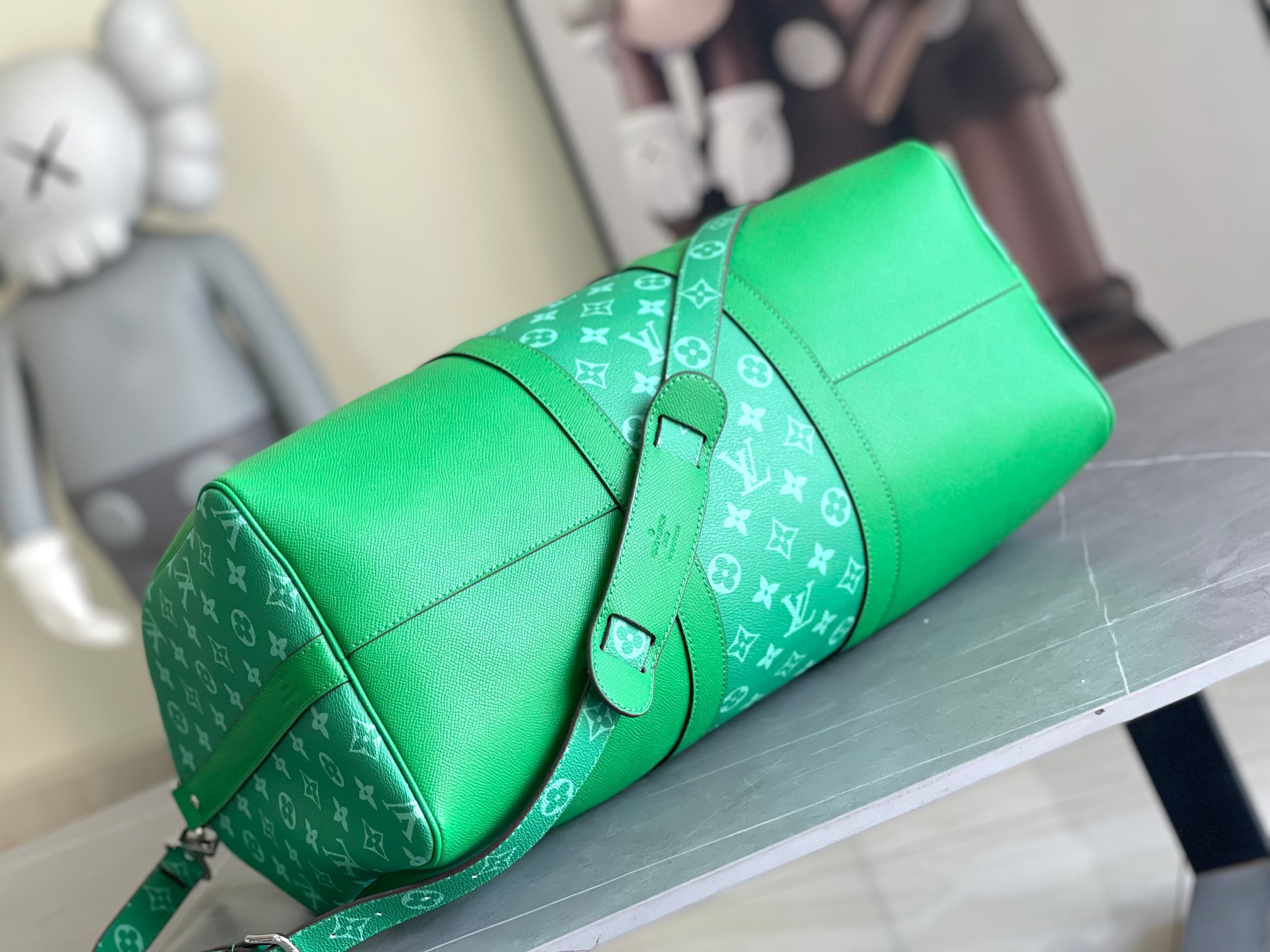Louis Vuitton Keepall Travel Bag Taigarama 50 - Image 4
