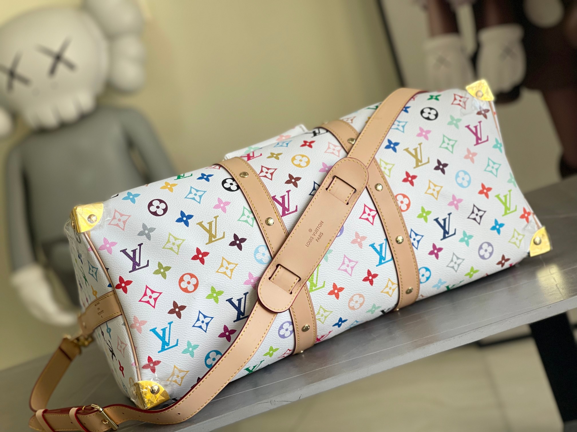 Louis Vuitton Keepall Bandouliere 55 Travel Bag - Image 4