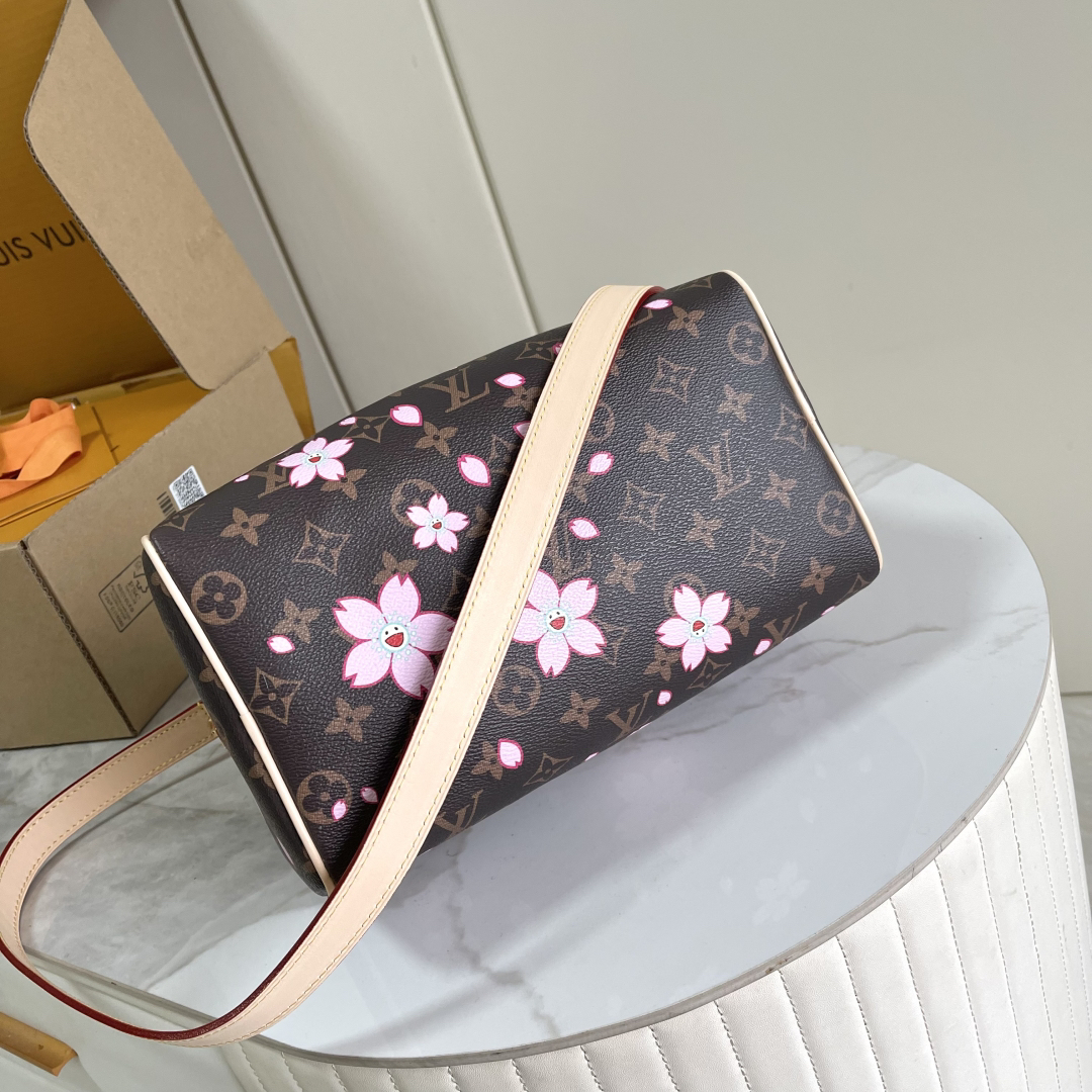 Louis Vuitton x Takashi Murakami Speedy Bandouliere 25 Cherry Blossom Bag - Image 4