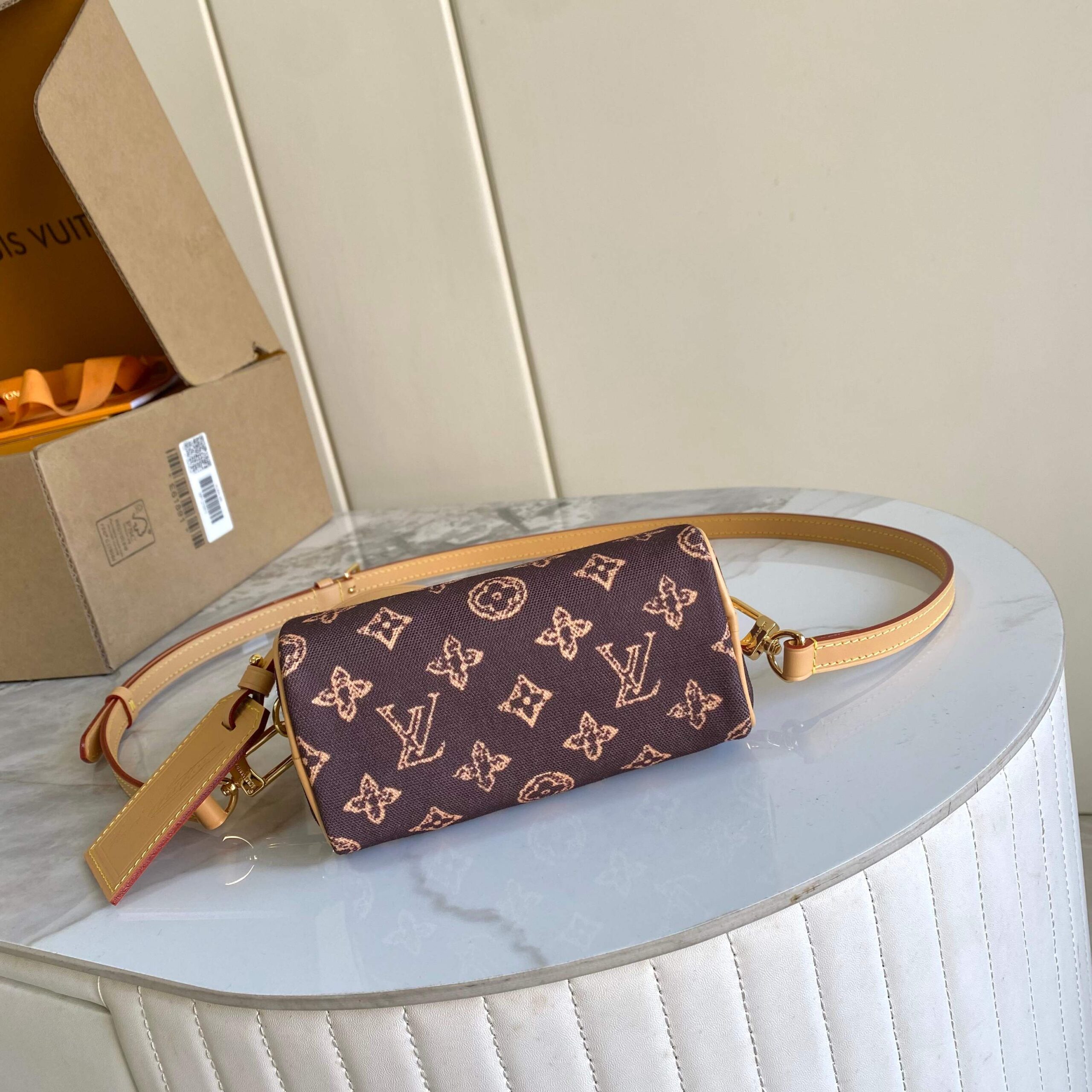 Louis Vuitton Nano Speedy Monogram Origine Crossbody Bag - Image 4
