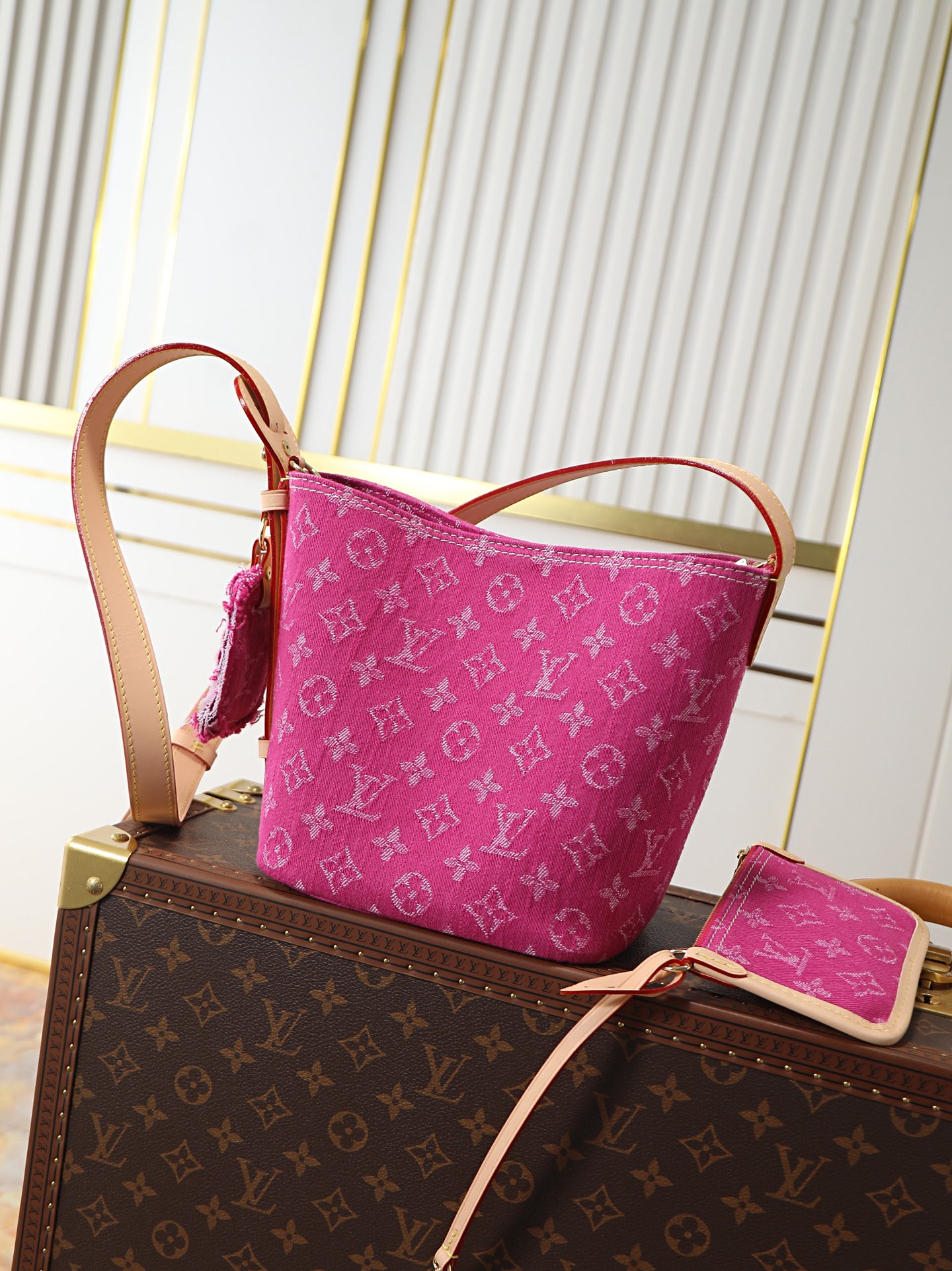 Louis Vuitton All In BB Denim Bucket Bag M27626 - Image 4