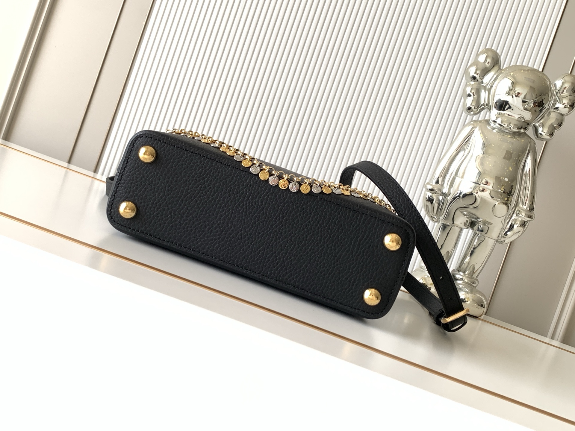 Louis Vuitton Capucines Handbag, LV Confetti Collection, M28197 - Image 4