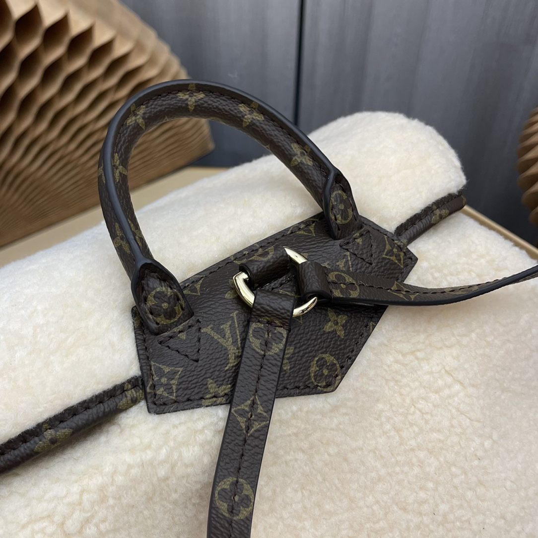 Louis Vuitton Monogram Shearling Leather Backpack - Image 4