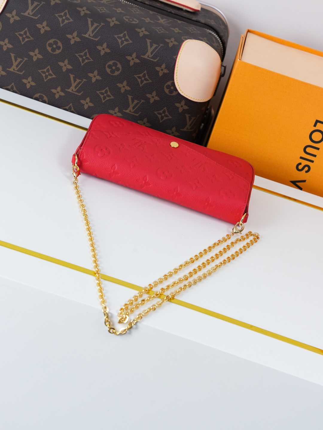 Louis Vuitton Pochette Félicie Monogram Empreinte Clutch - Image 4