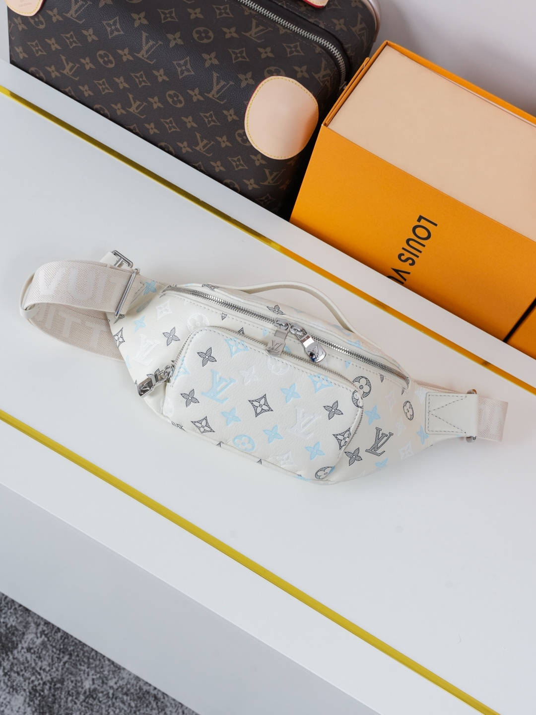 Louis Vuitton Rush Belt Bag in Monogram Shadow Leather - Image 4