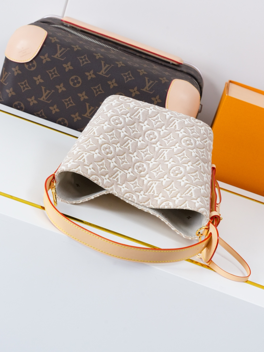 Louis Vuitton All In BB Handbag with Monogram Emblème - Image 4