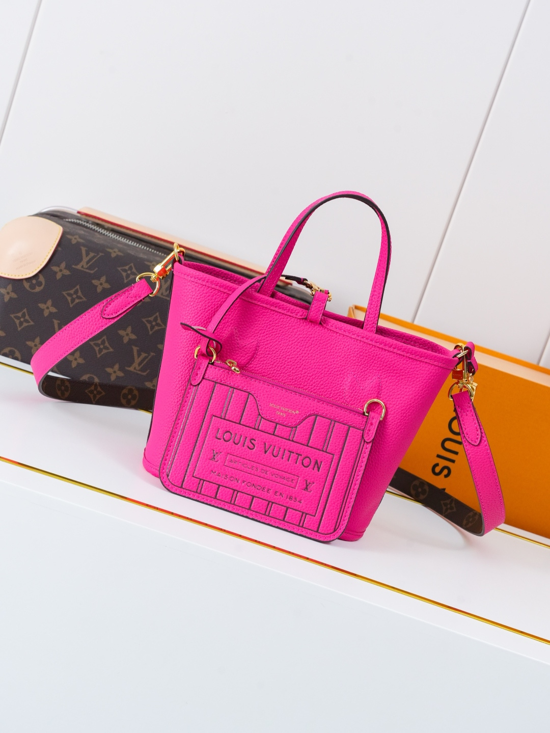 Louis Vuitton Neverfull Bandoulière Inside Out BB Handbag - Image 4
