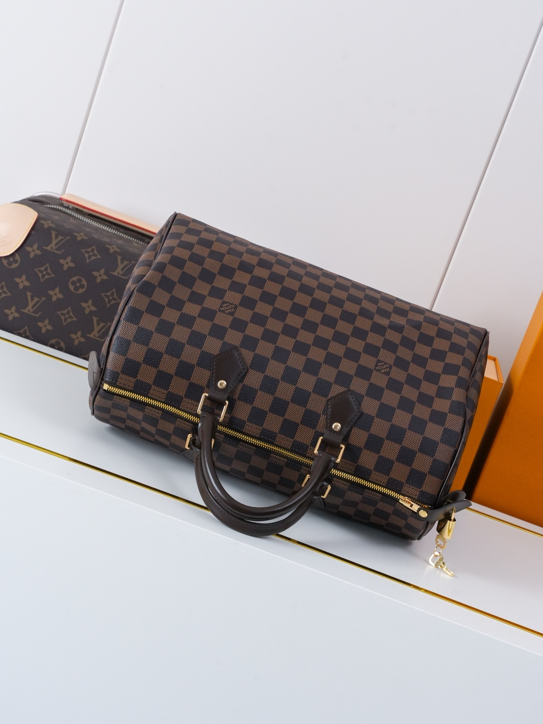 Louis Vuitton Speedy Bandoulière 35 Damier Ebene Handbag - Image 4