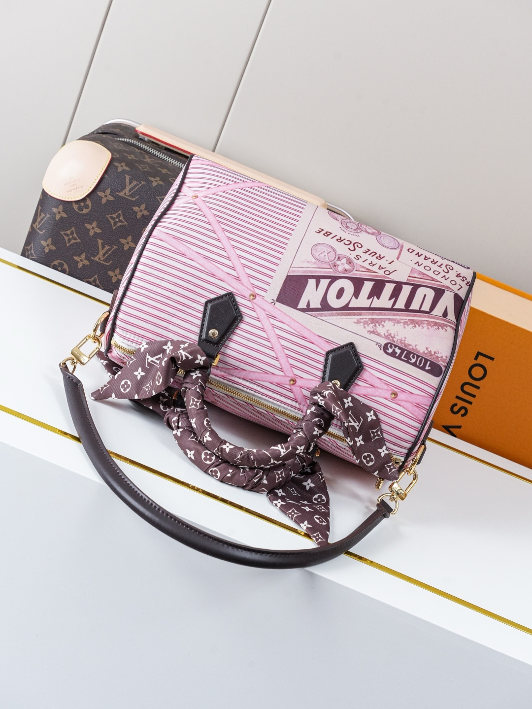 Louis Vuitton Speedy Soft 30 Handbag in Monogram Textile - Image 4