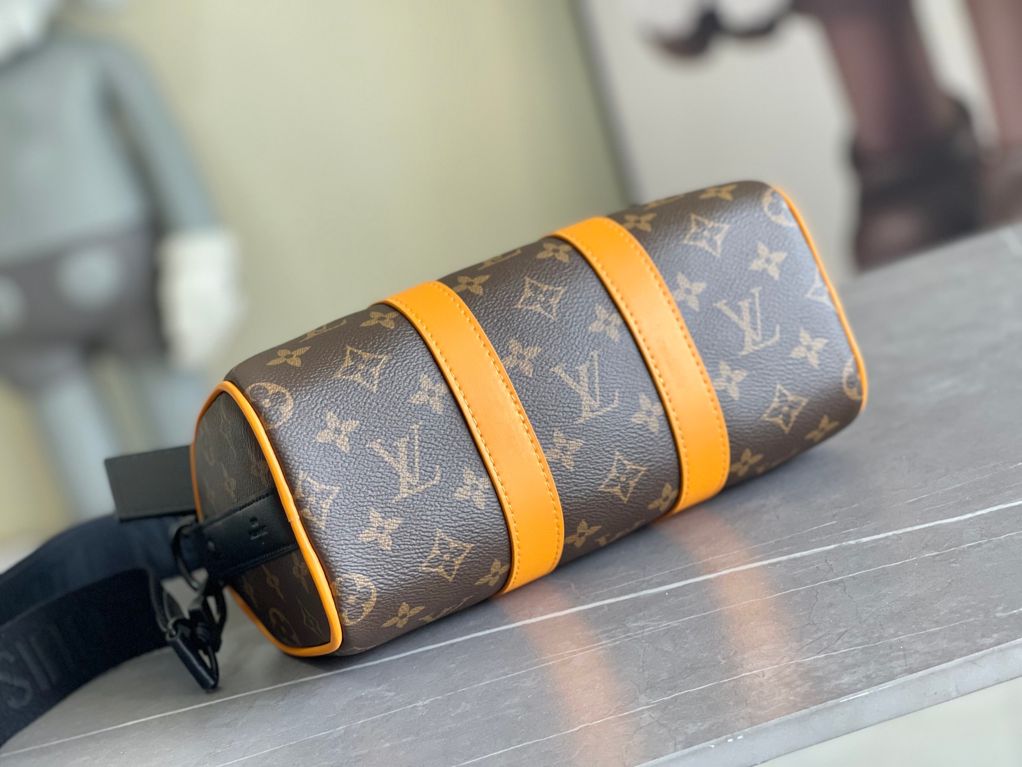 Louis Vuitton Keepall 25 Handbag – Monogram Eclipse Reverse Canvas - Image 4