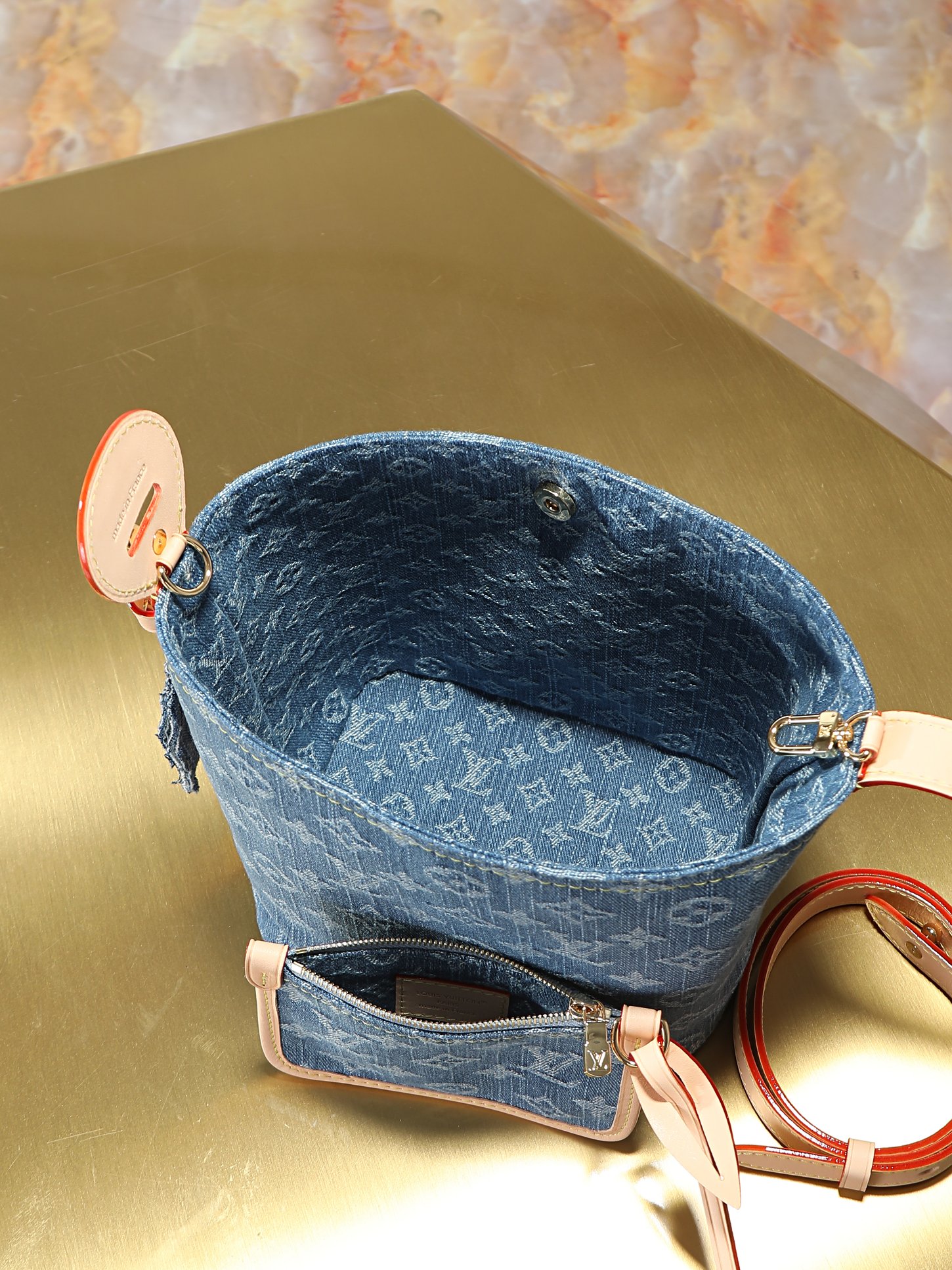 Louis Vuitton All In BB Denim Bucket Bag M28107 - Image 4