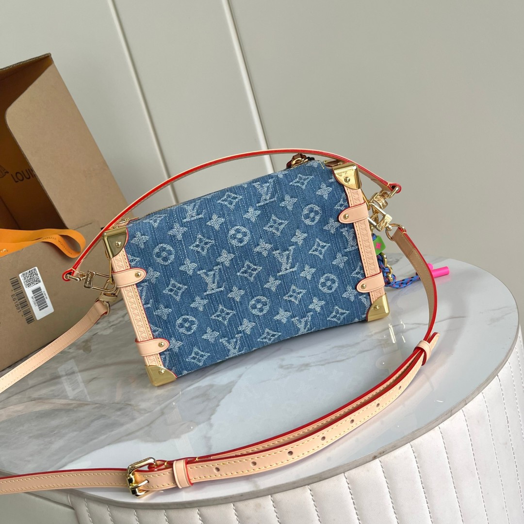 Louis Vuitton Side Trunk Medium Crossbody Bag in Denim Rendez-Vous - Image 4