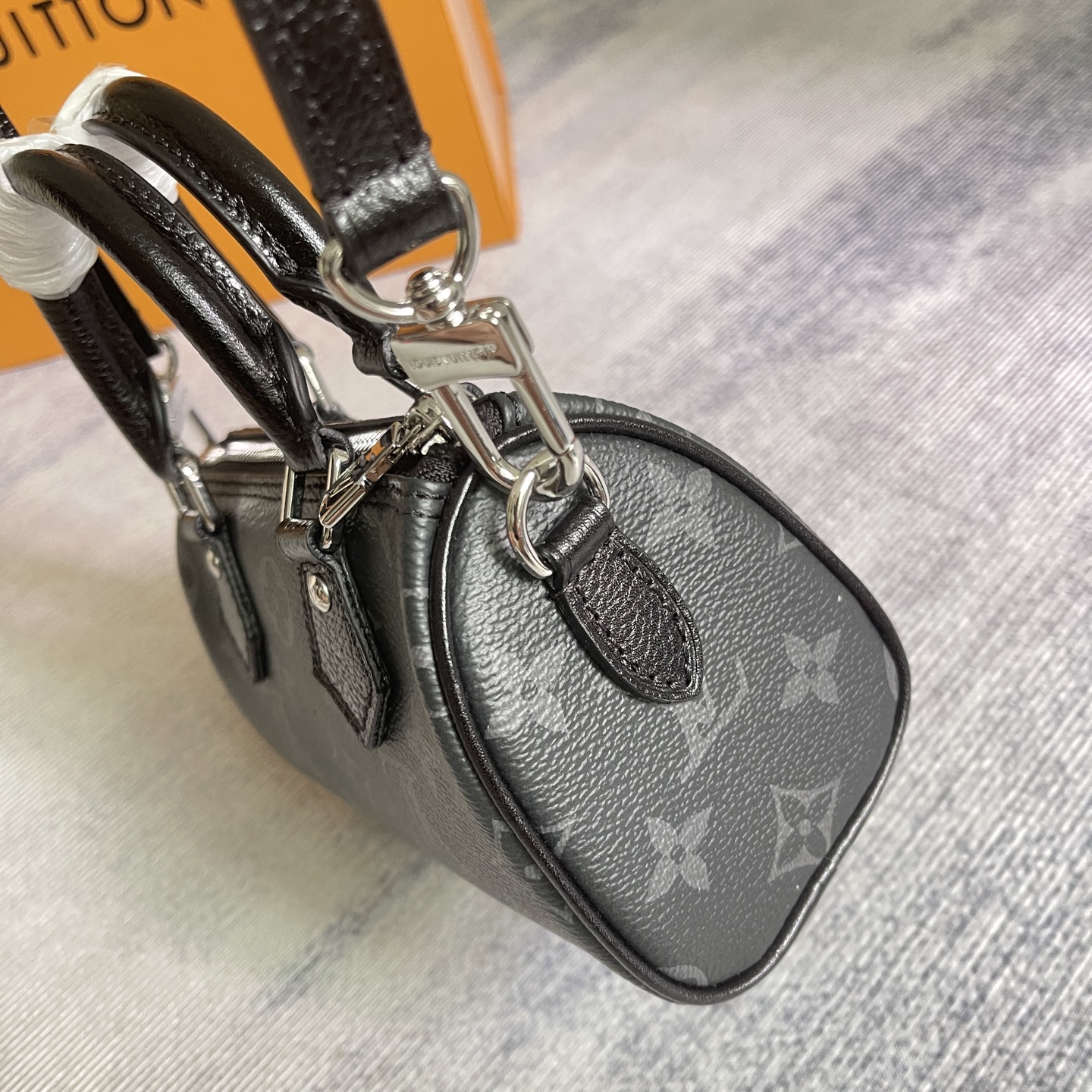 Louis Vuitton Nano Speedy Monogram Eclipse Handbag M26573 - Image 4