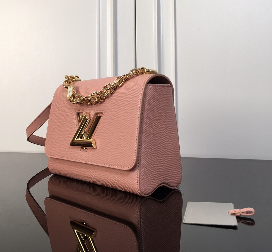 Louis Vuitton Twist Medium Pink Leather Shoulder Bag - Image 4